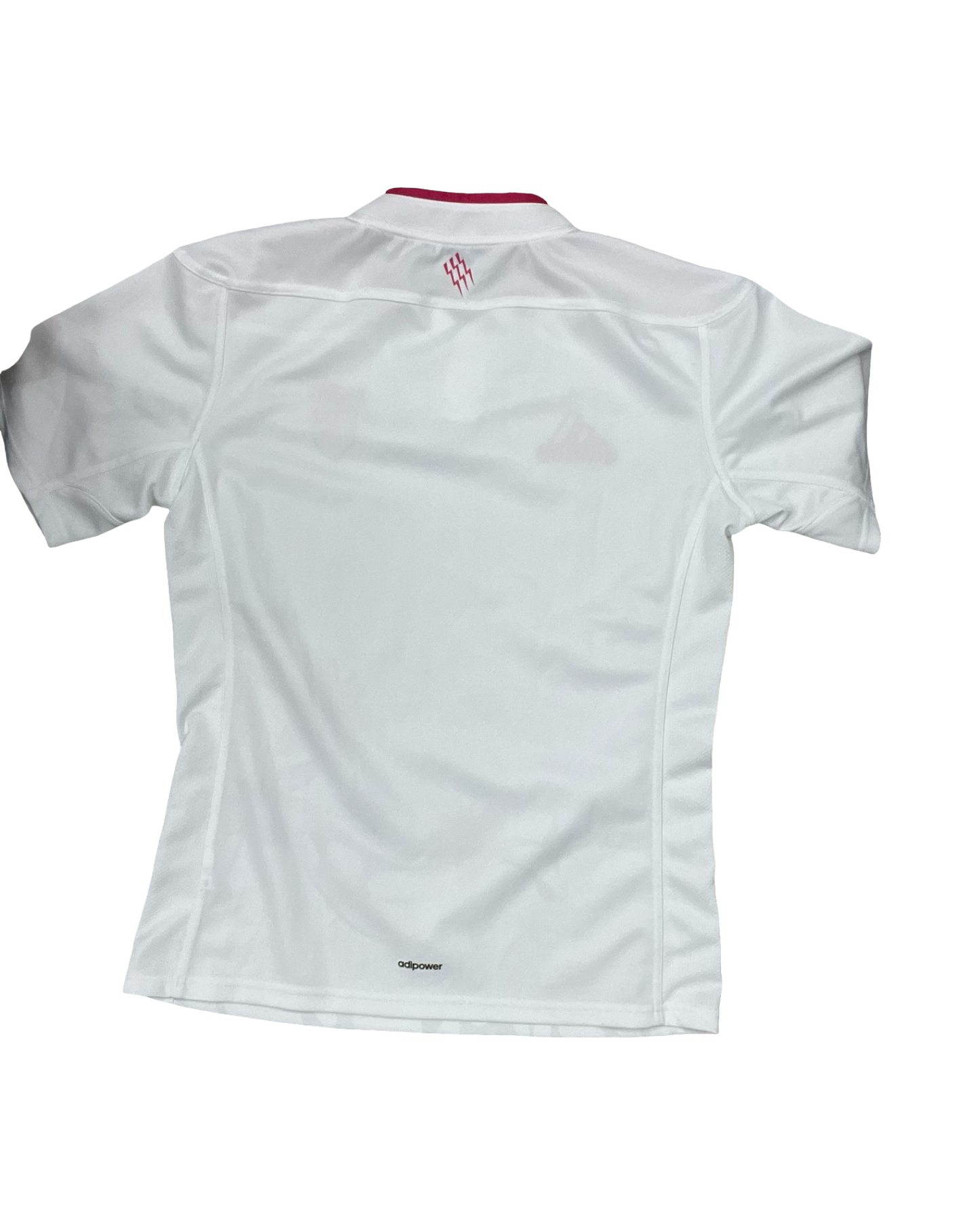 Athletic Top Ss By Adidas In Pink & White, Size:M