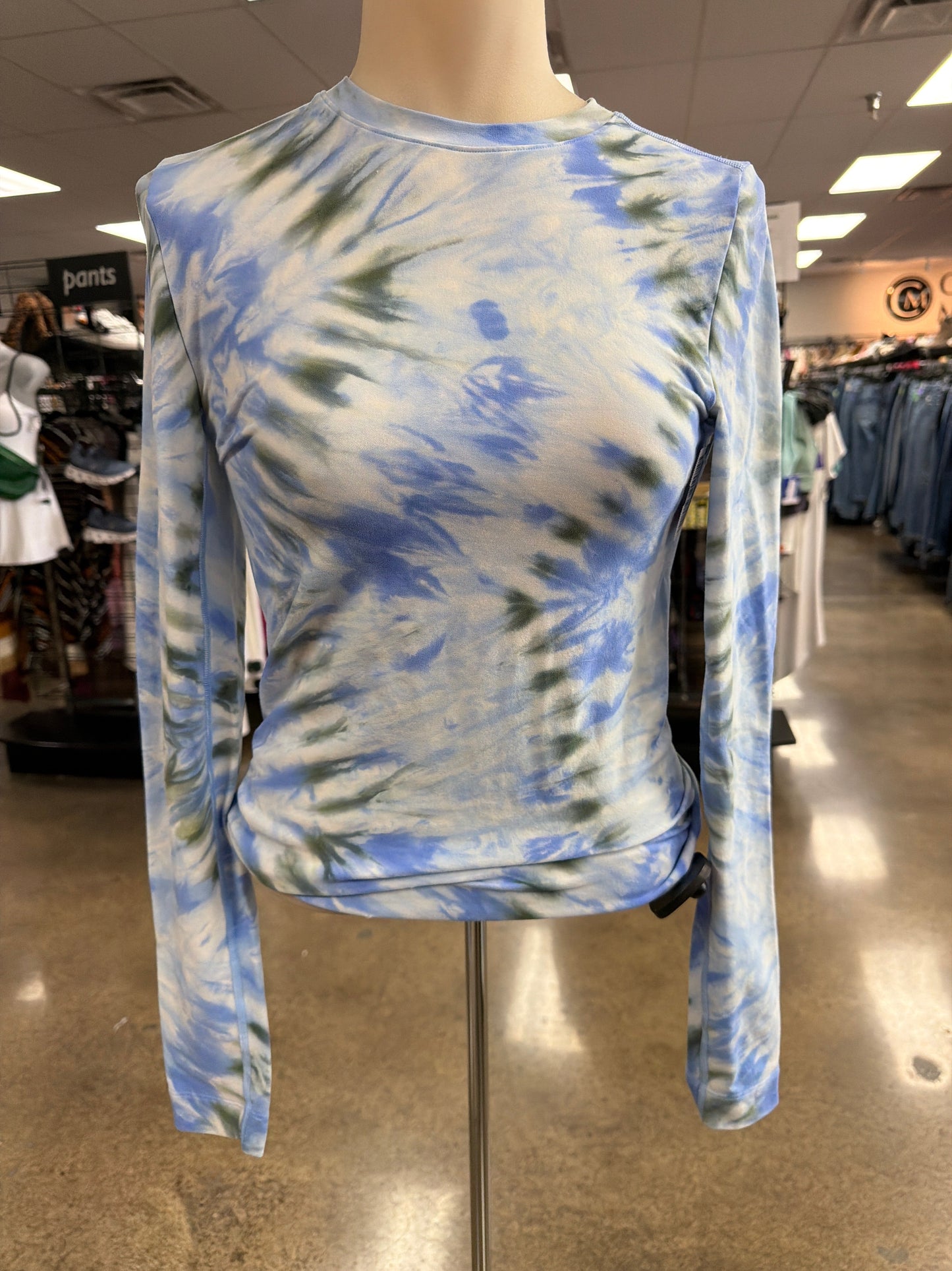 Top Ls Designer By Tory Burch In Tie Dye Print, Size:Xs