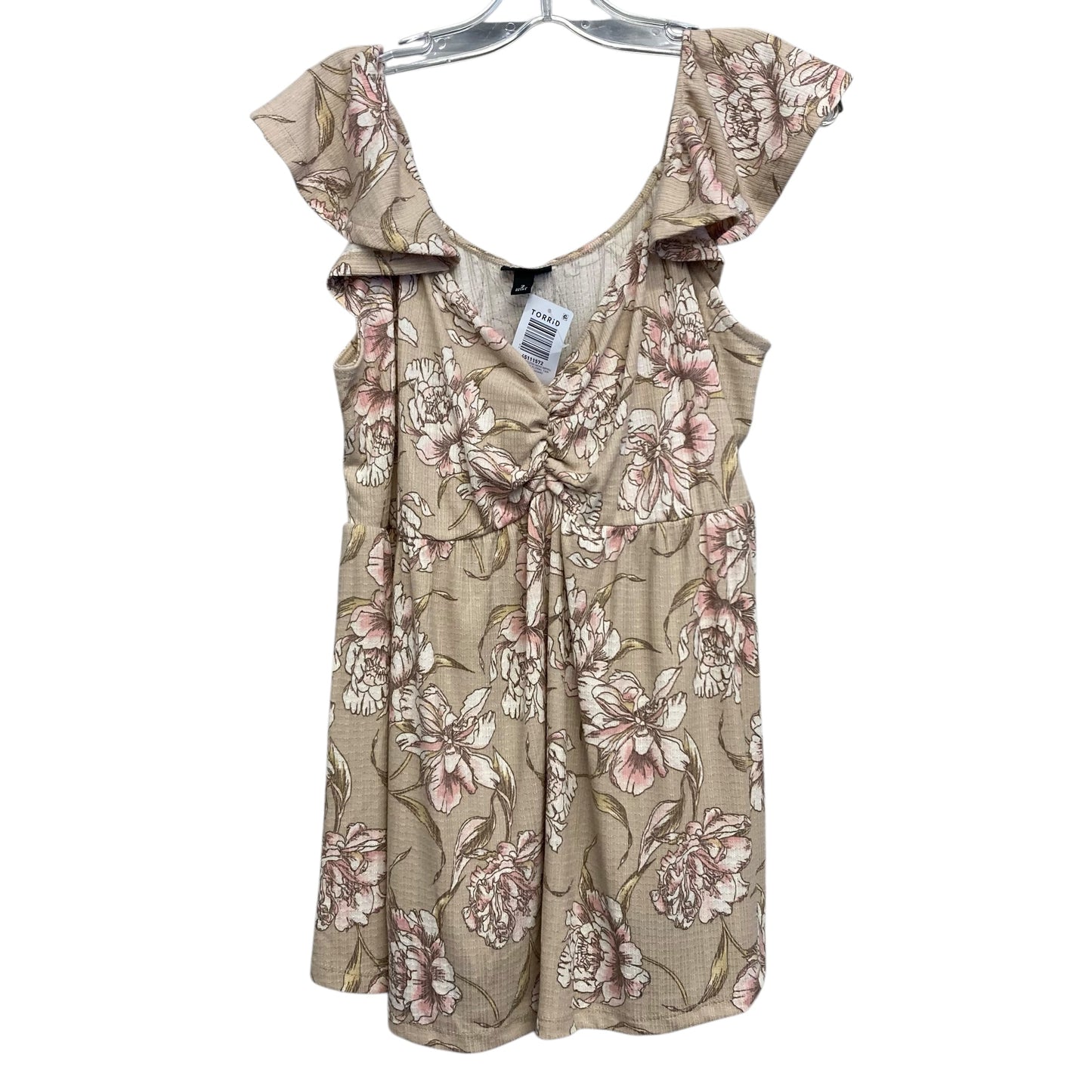 Top Ss By Torrid In Brown & Pink, Size:2X