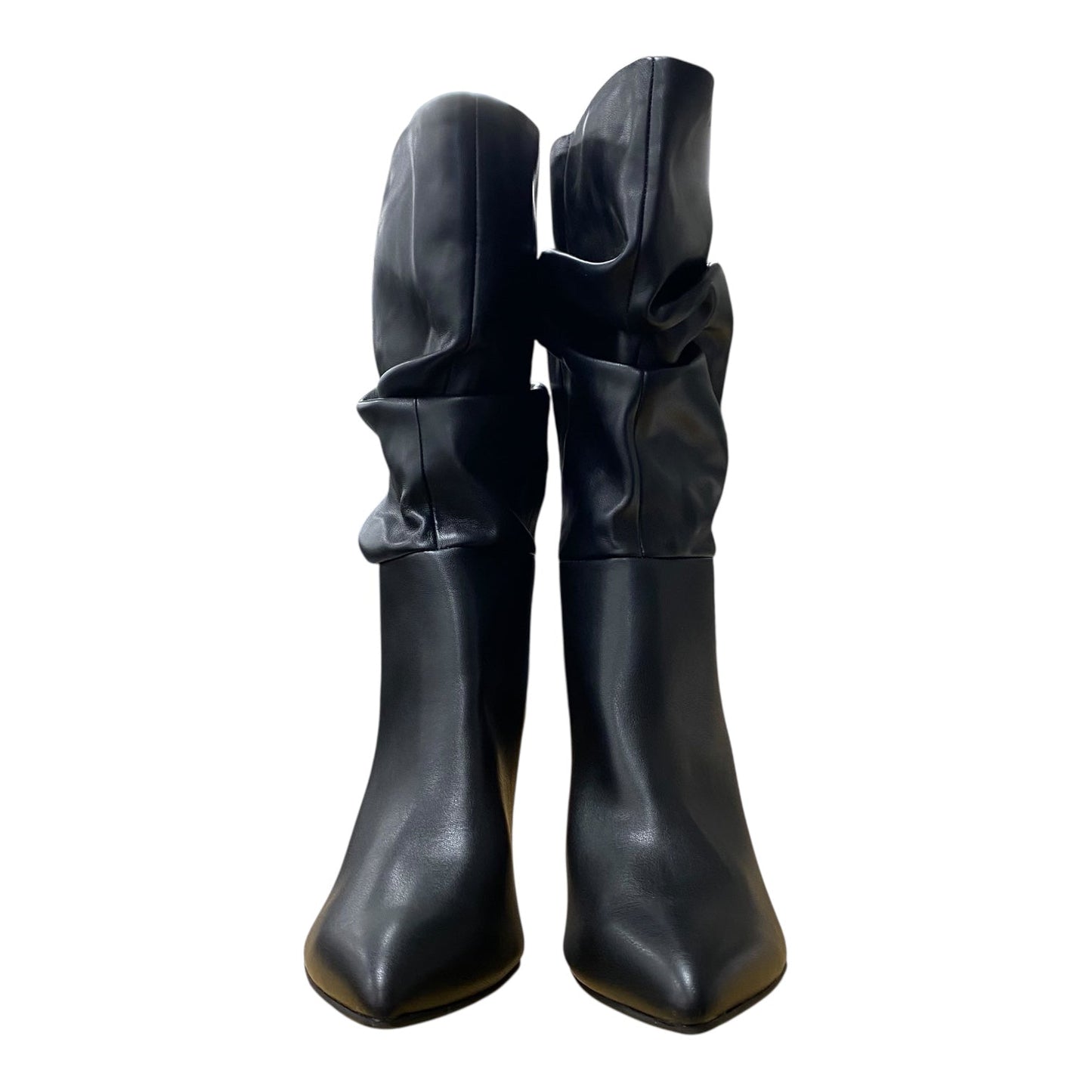 BOOTS MID-CALF HEELS by NINE WEST In BLACK, Size: 9