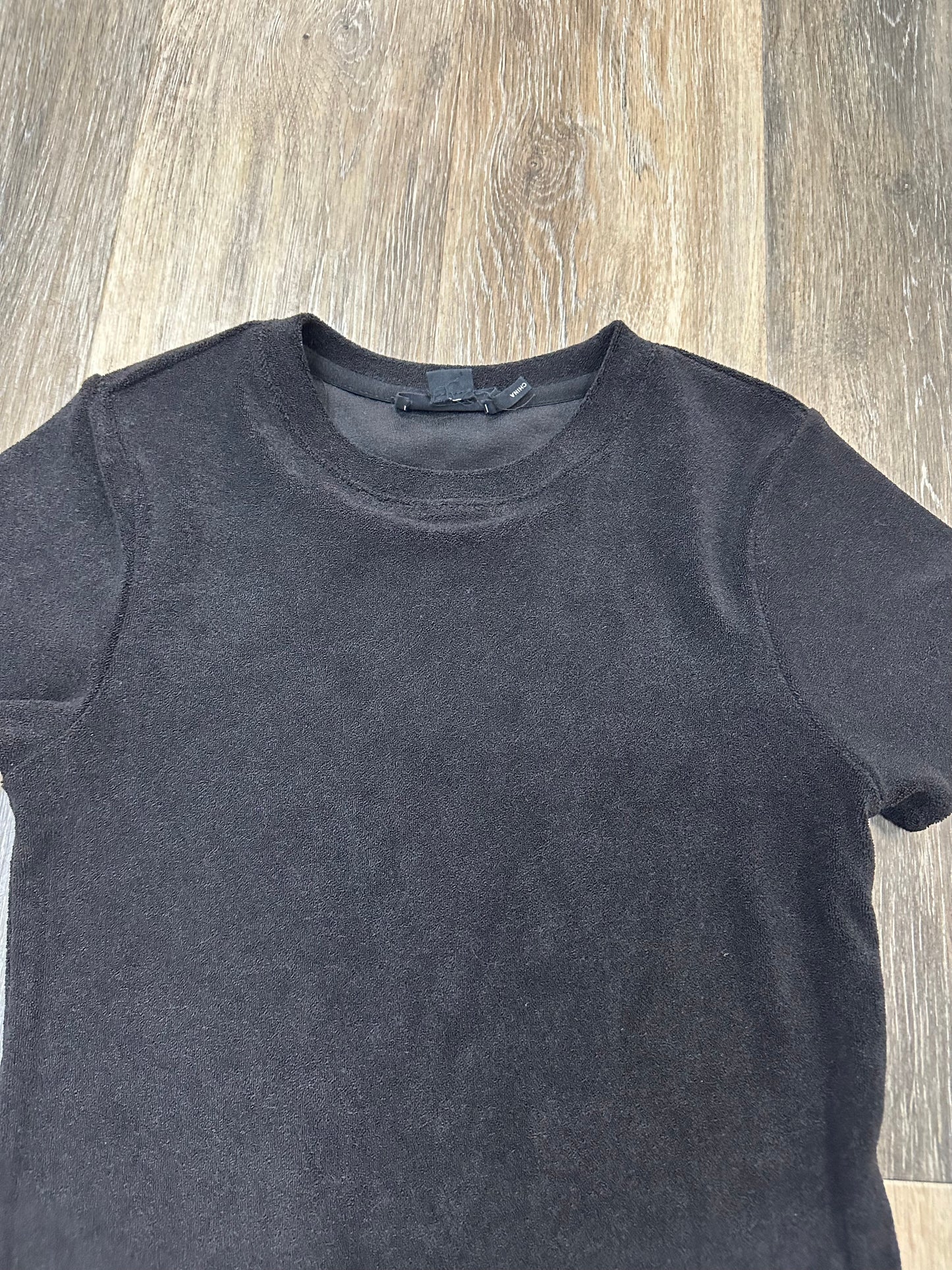 Top Short Sleeve By Good American In Black, Size: S