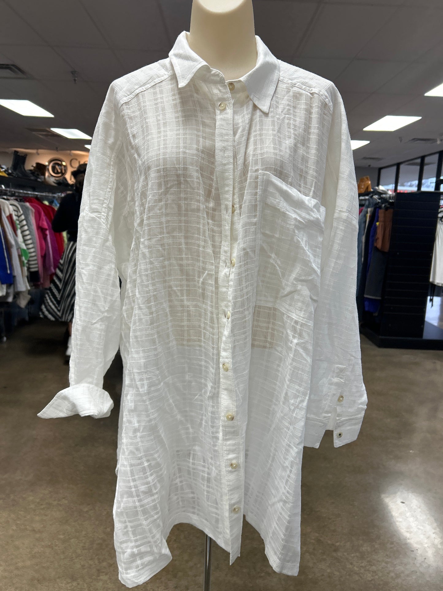 Top Ls By Pilcro In White, Size:M