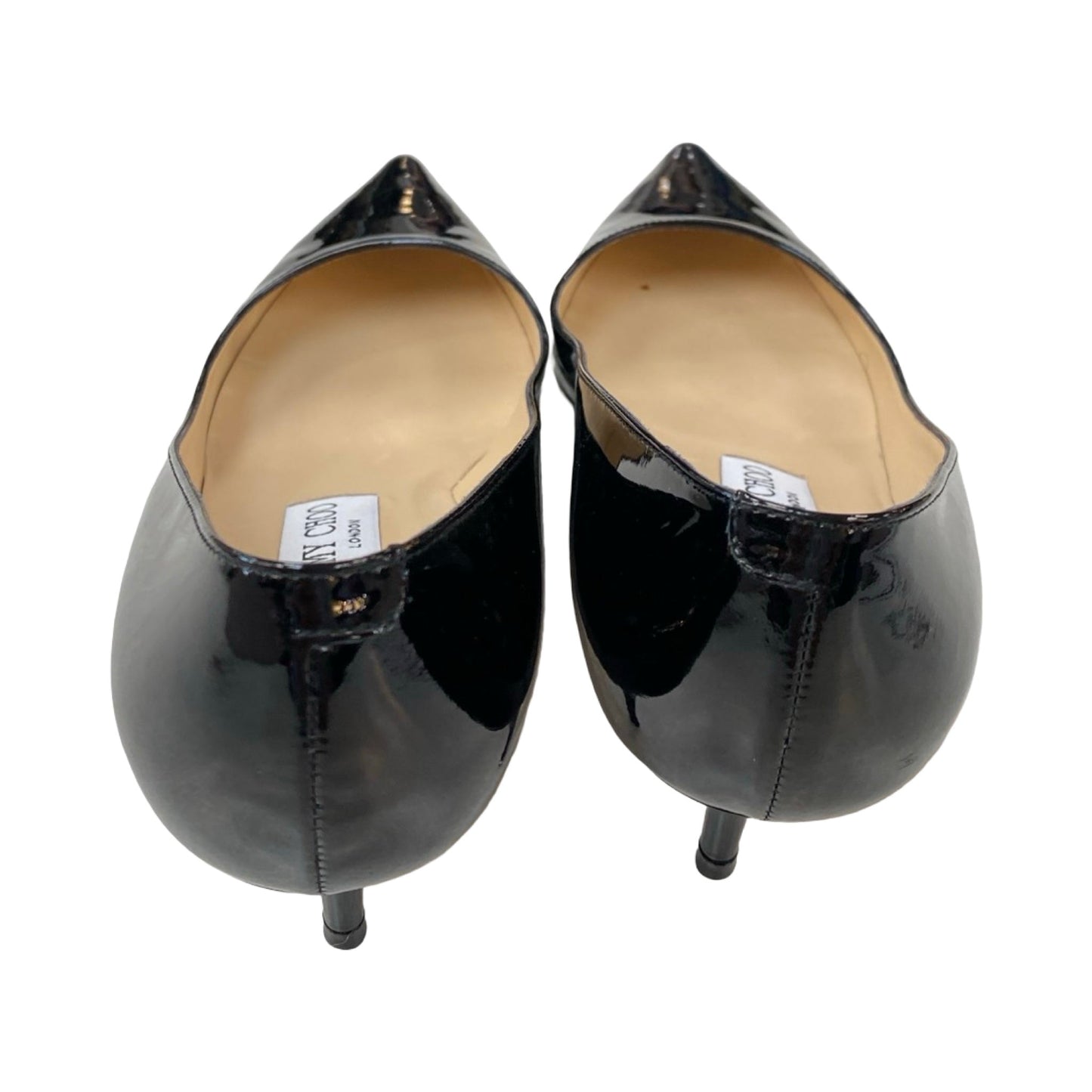 Shoes Luxury Designer By Jimmy Choo In Black, Size:6.5