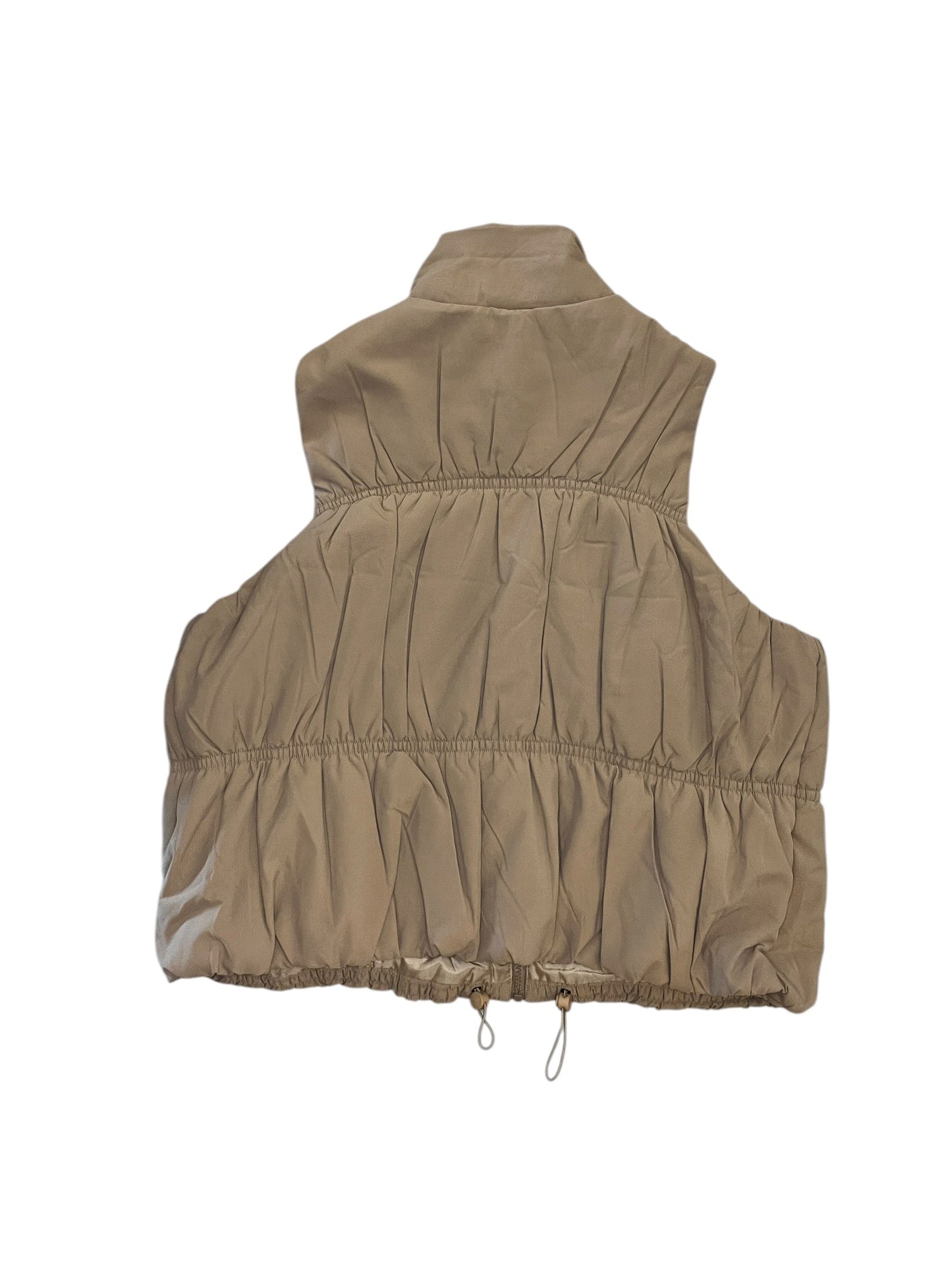 Vest Puffer & Quilted By New In In Gold, Size:1X