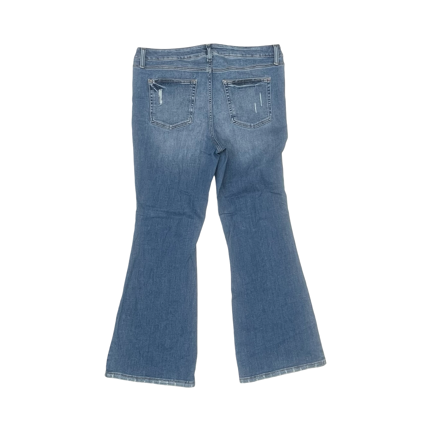 Jeans Boot Cut By Edgely In Blue Denim, Size:18W