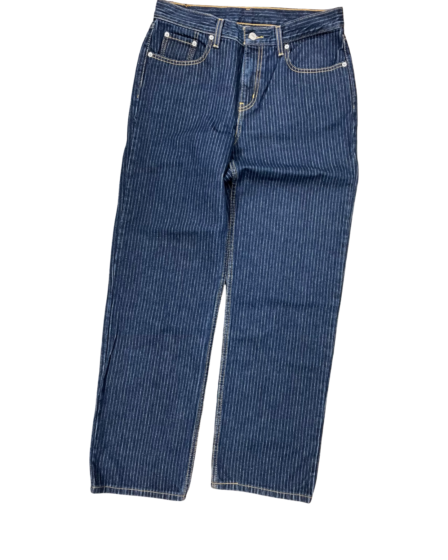 Jeans Straight By Levis In Blue Denim, Size:8