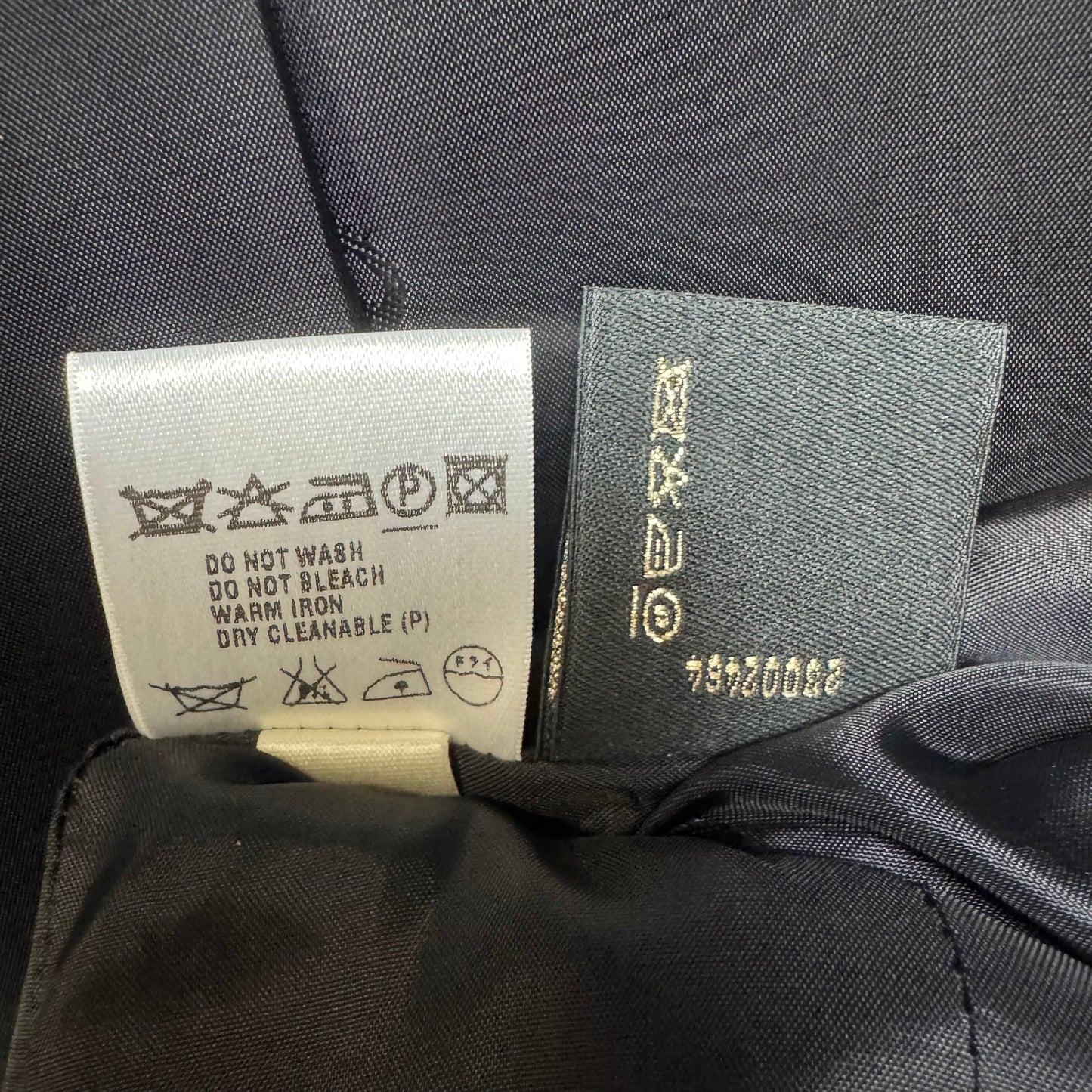 Floral Embroidered Blazer Designer By Escada In Black, Size: M