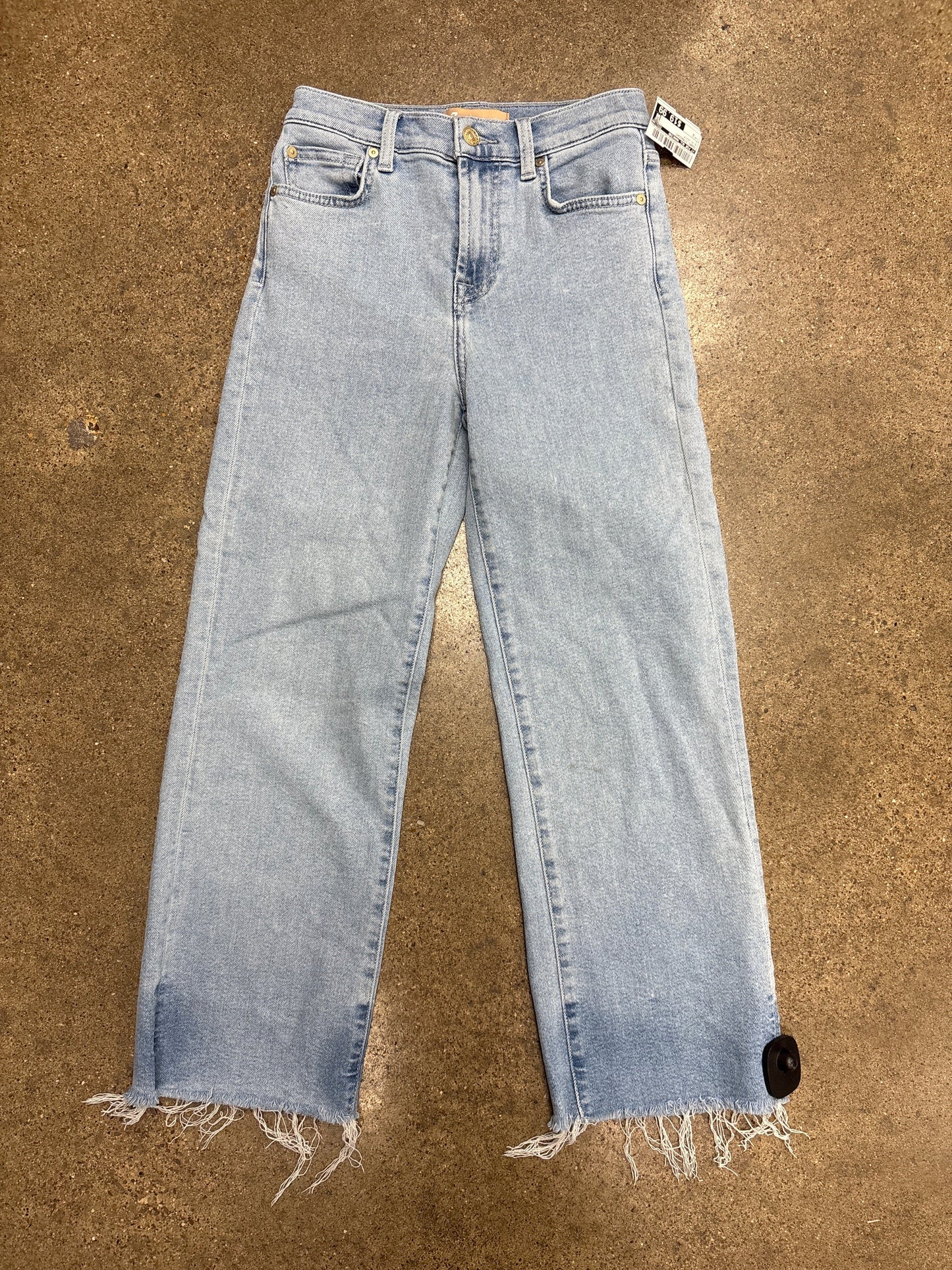 Jeans Straight By 7 For All Mankind In Blue Denim, Size:2