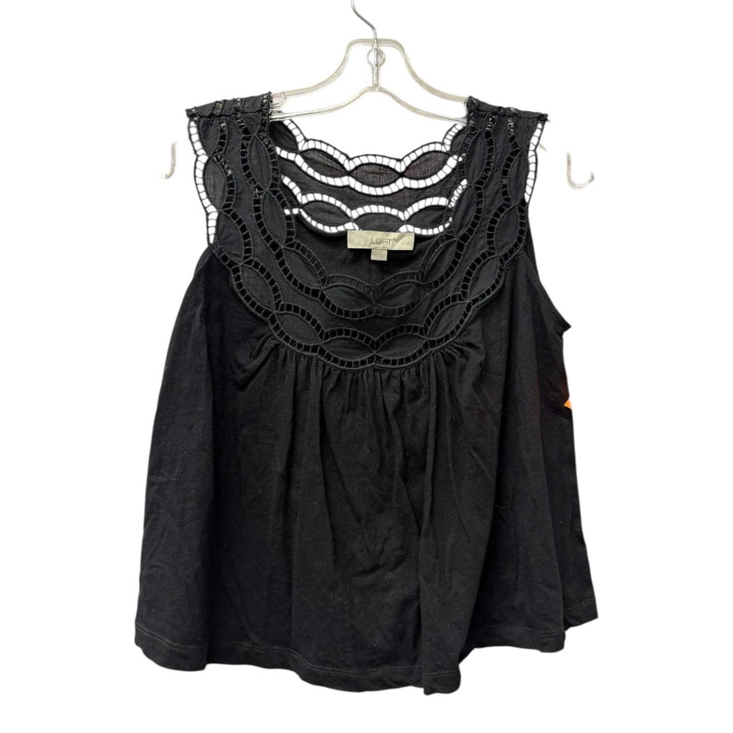 Top Sleeveless By Loft In Black, Size:Xs