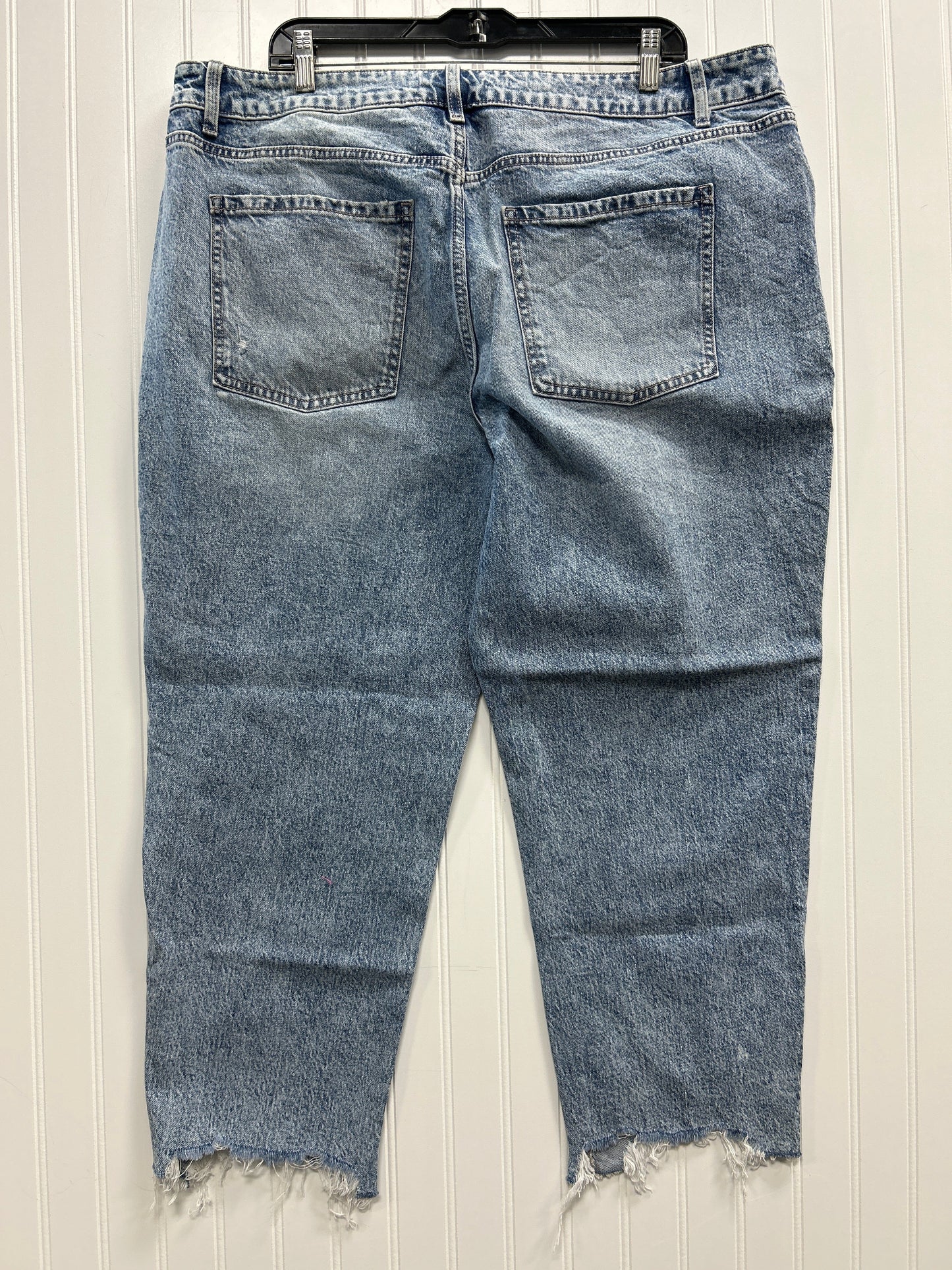 Jeans Straight By Time And Tru In Blue Denim, Size:20