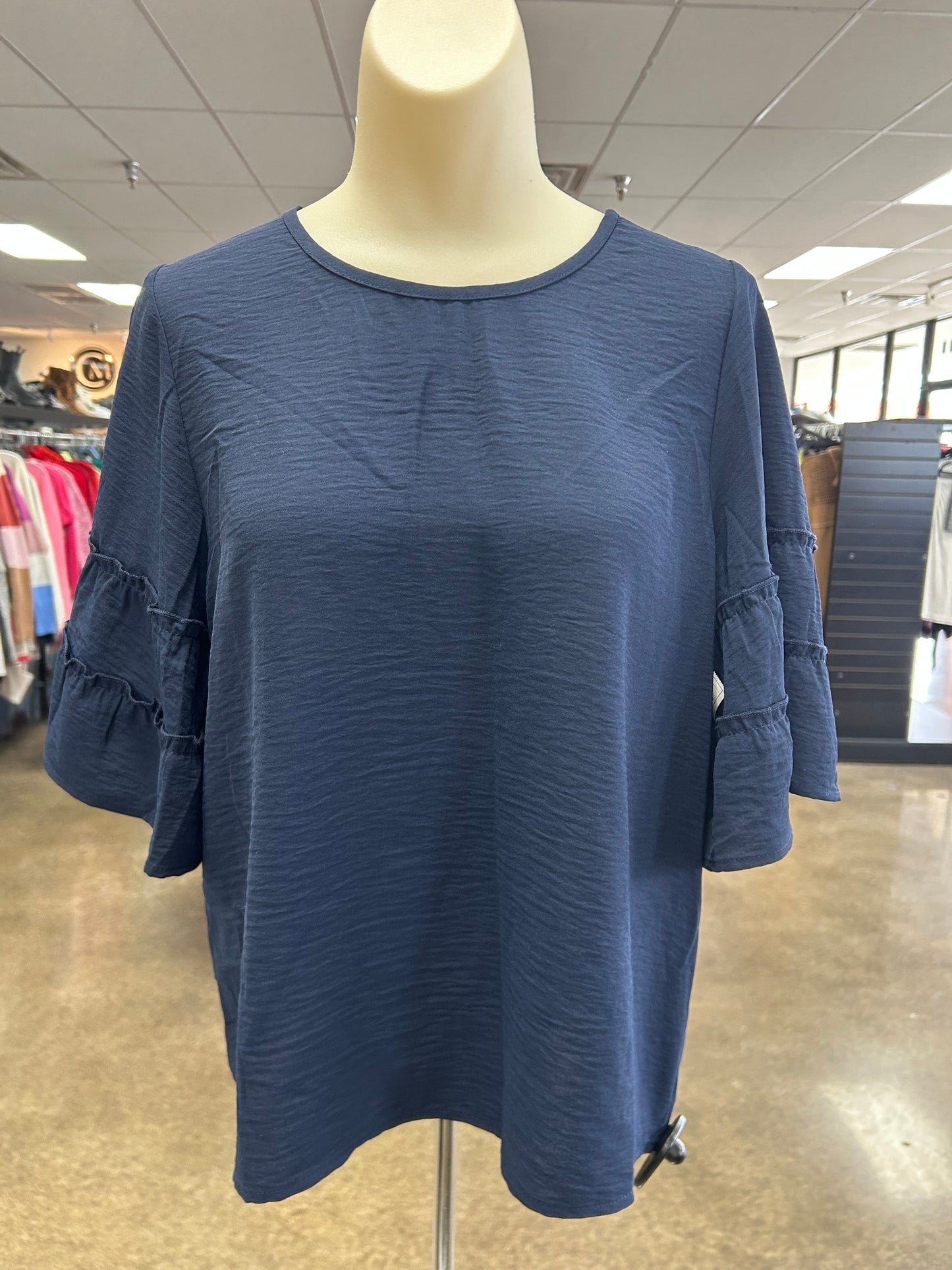 Top Ss By Evereve In Navy, Size:S