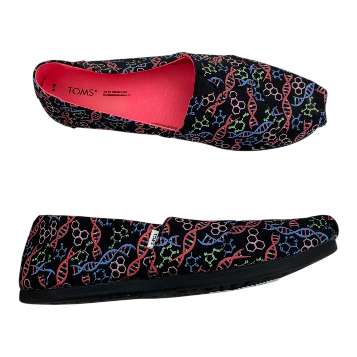 Shoes Flats By Toms In Multi, Size:10
