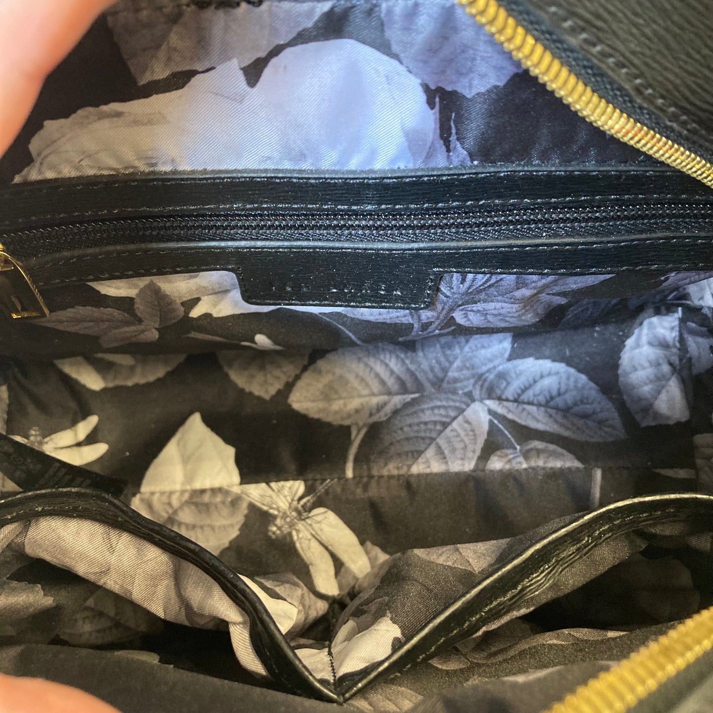 Handbag By Ted Baker In Black, Size:Medium