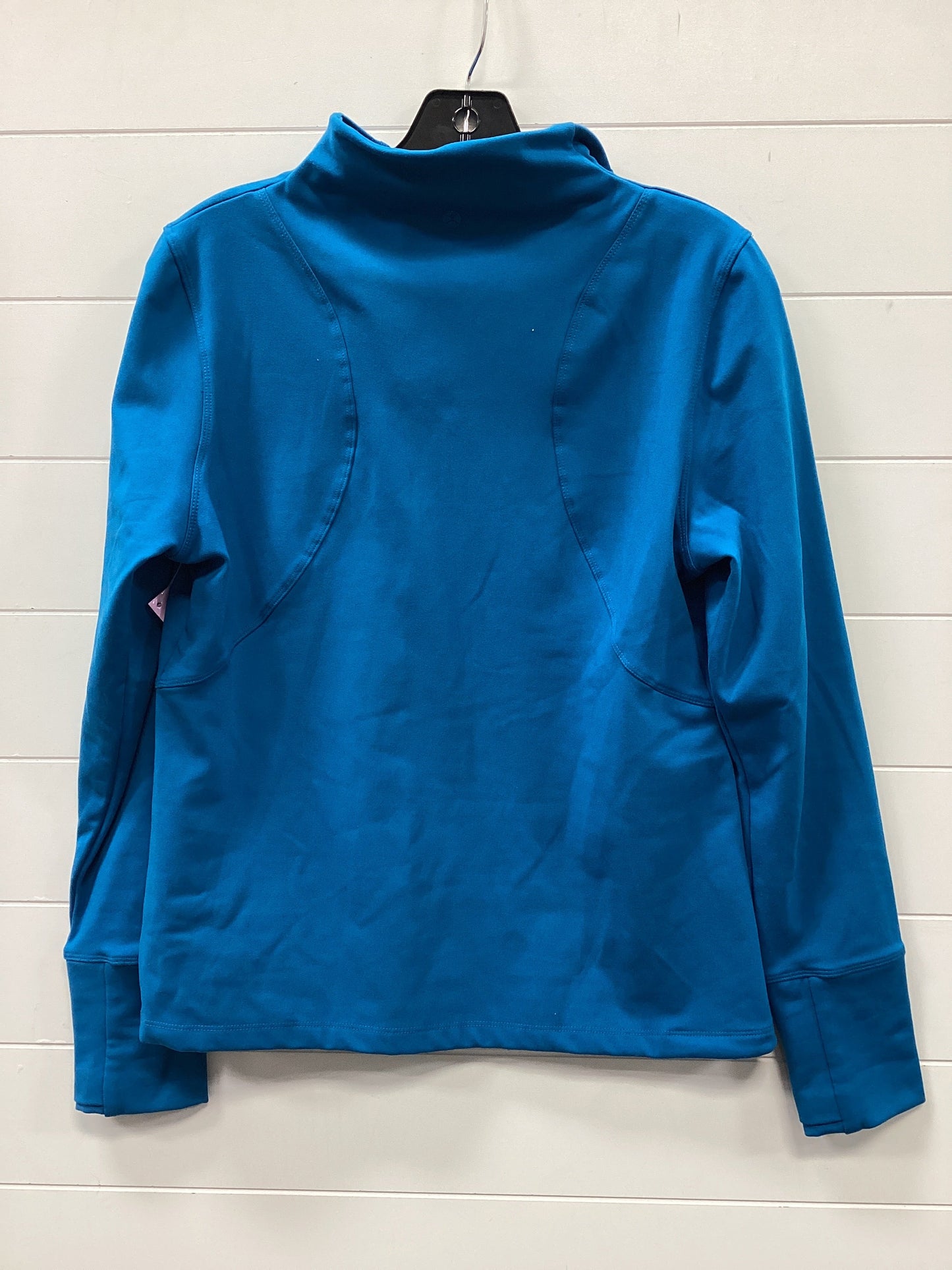 Athletic Top Ls Collar By Danskin In Blue, Size:M