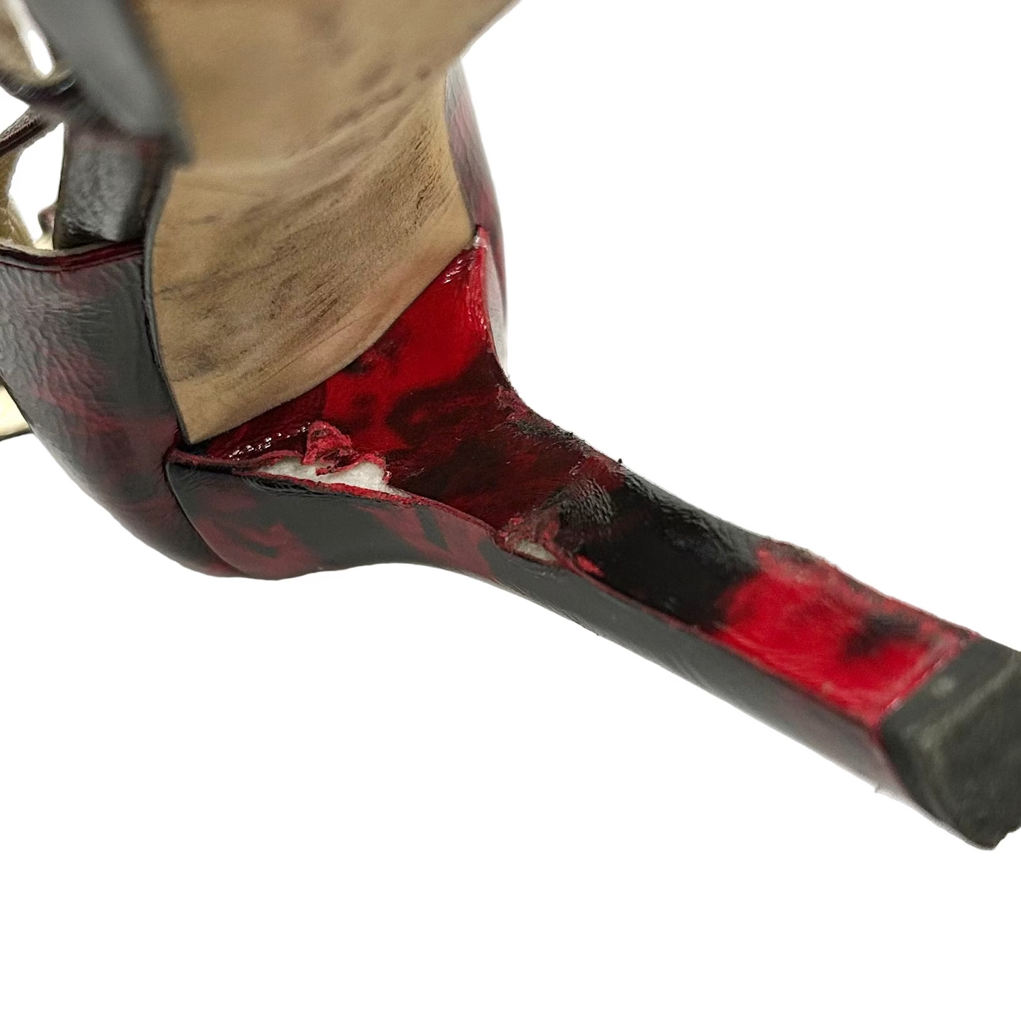 Shoes Luxury Designer By Jimmy Choo In Black & Red, Size: 9