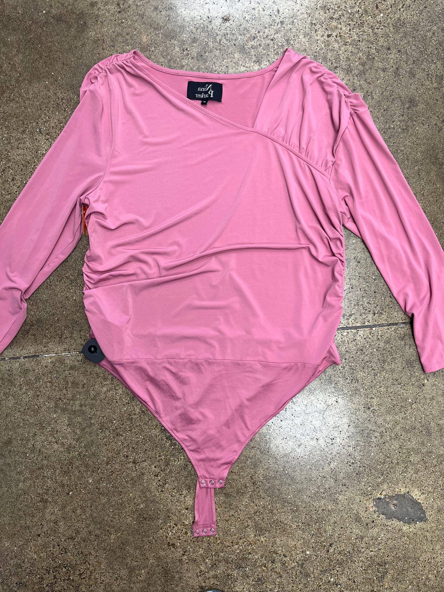Bodysuit By Clothes Mentor In Pink, Size:3X