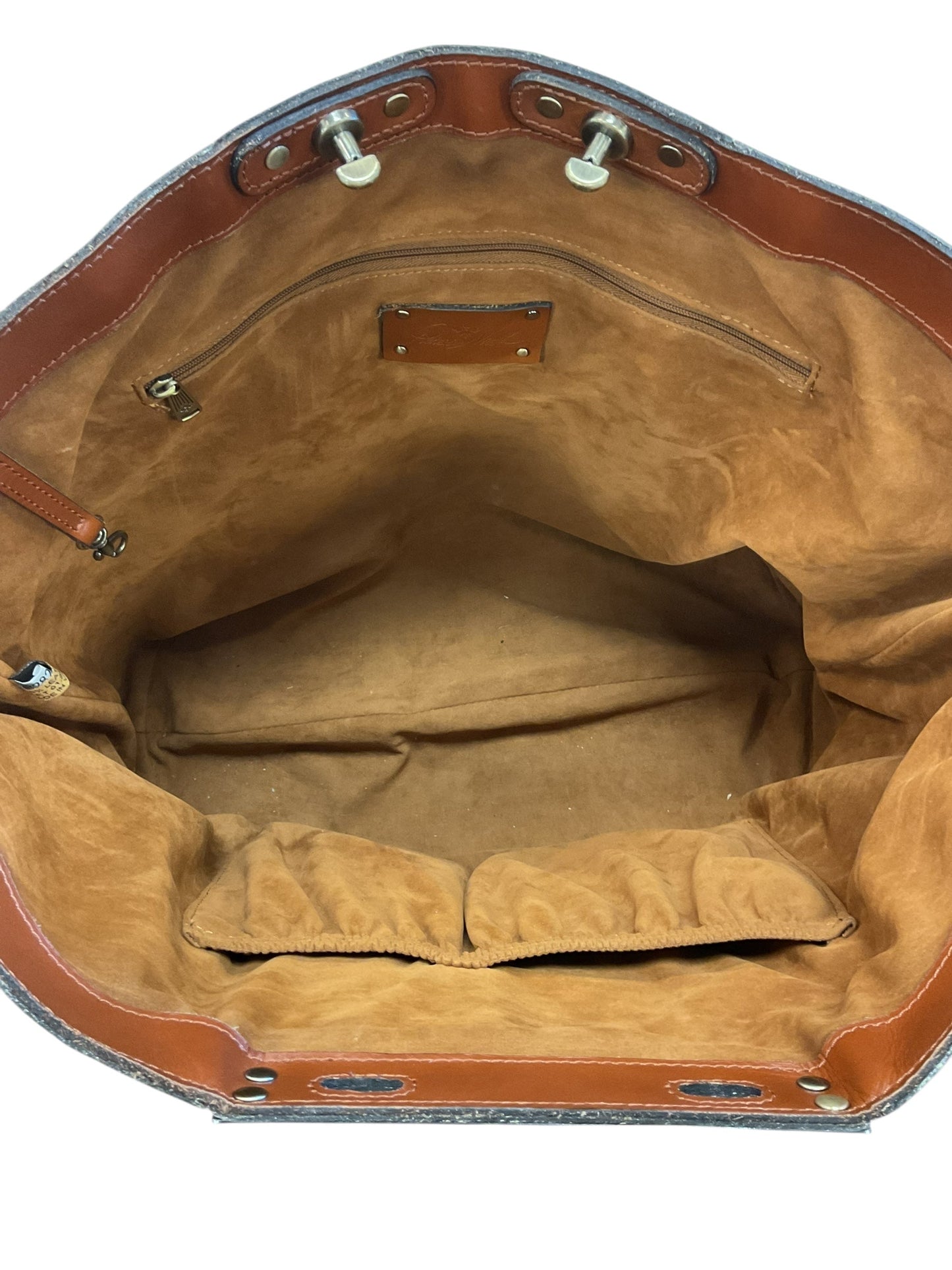 Handbag Designer By Patricia Nash In Brown & Green, Size:Large