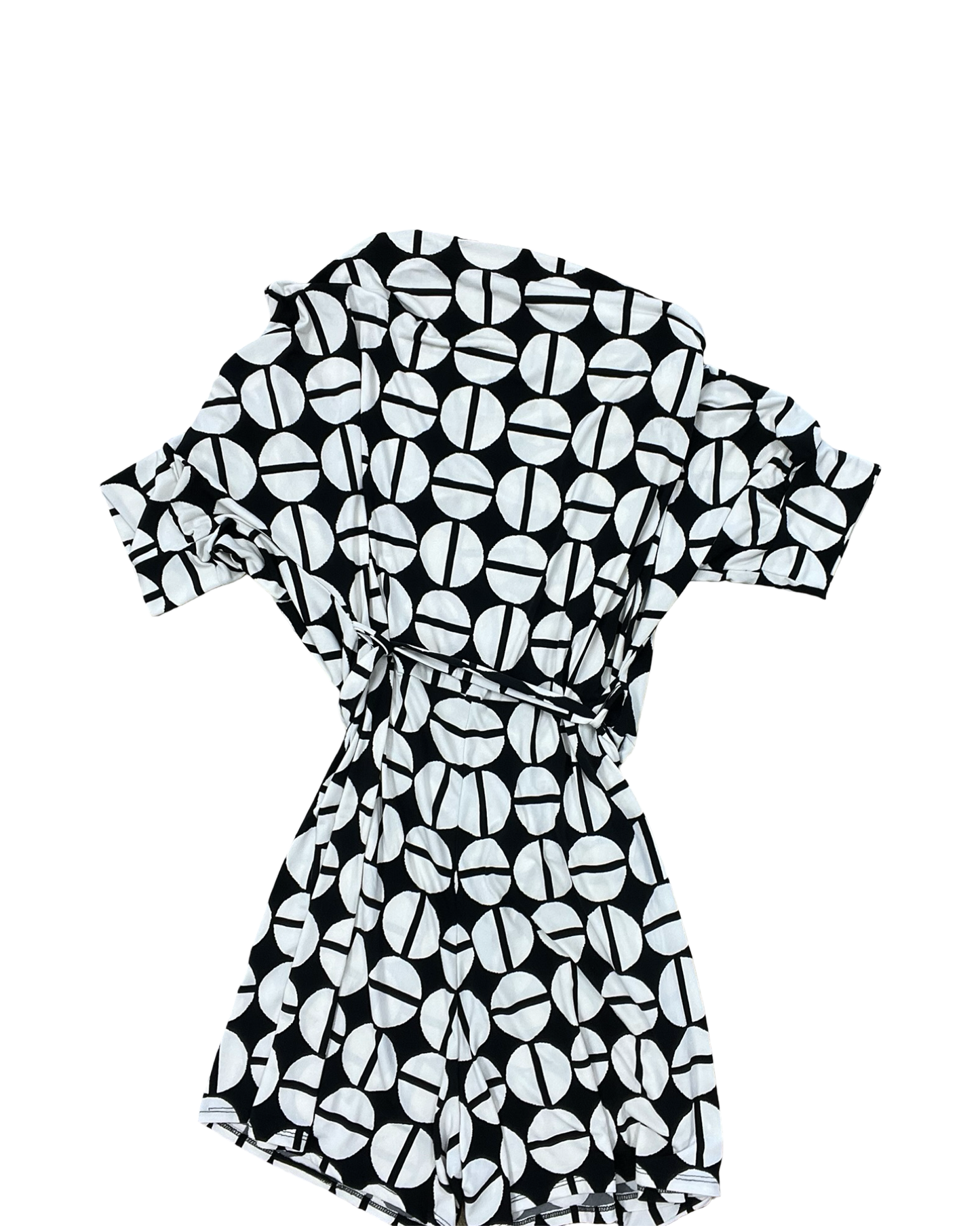 Romper By Clothes Mentor In Black & White, Size:3X