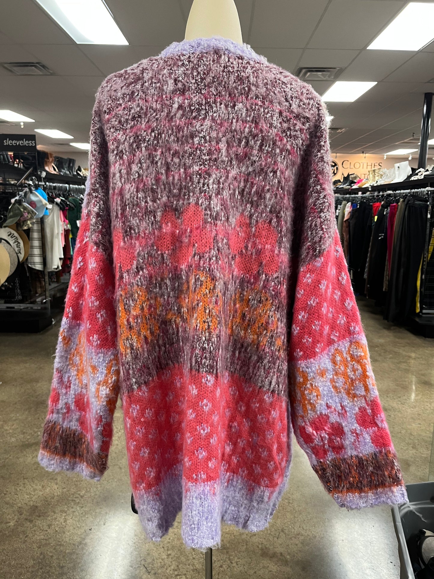 Cardigan By Altard State In Pink & Purple, Size:Xl