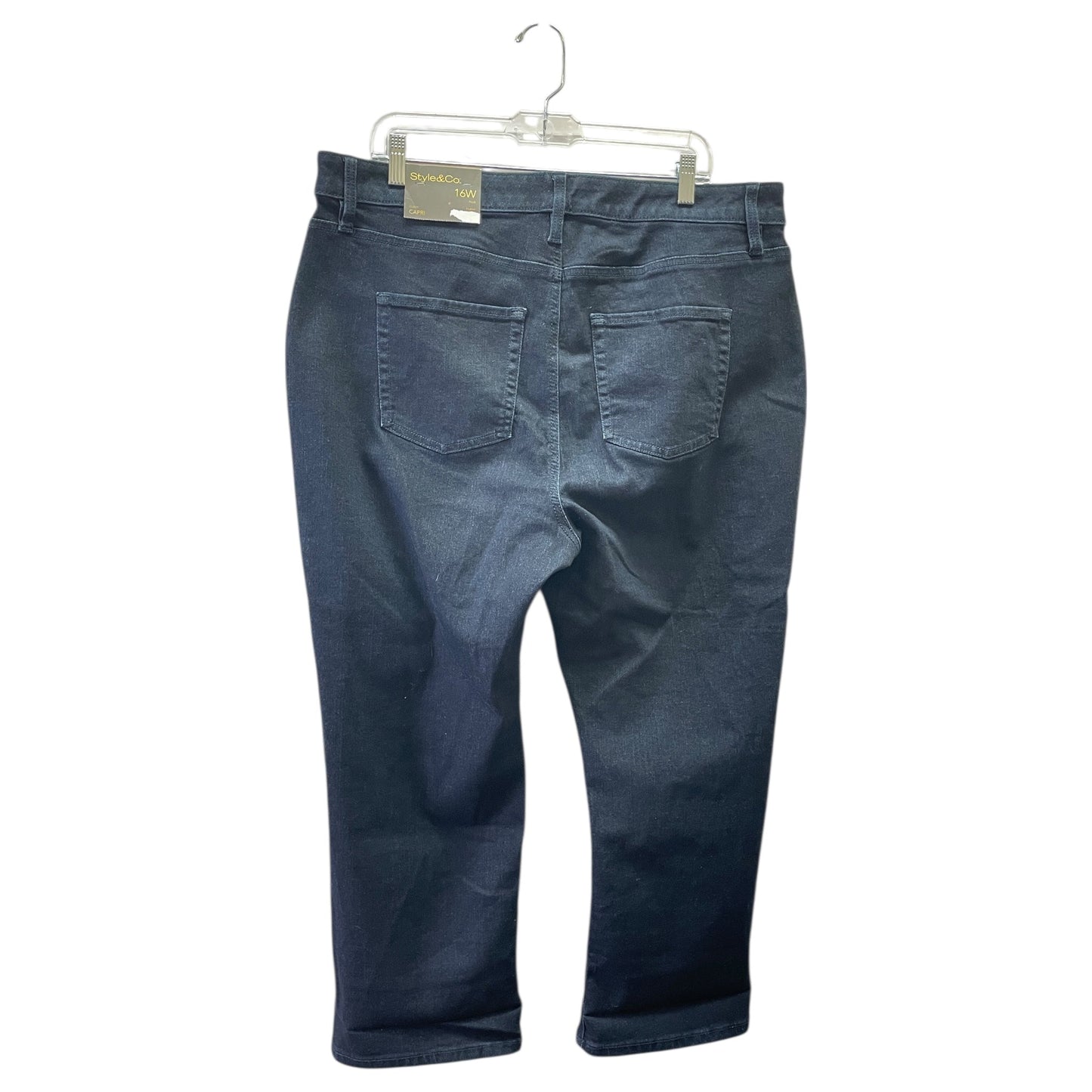 Jeans Boot Cut By Style And Company In Blue, Size:16