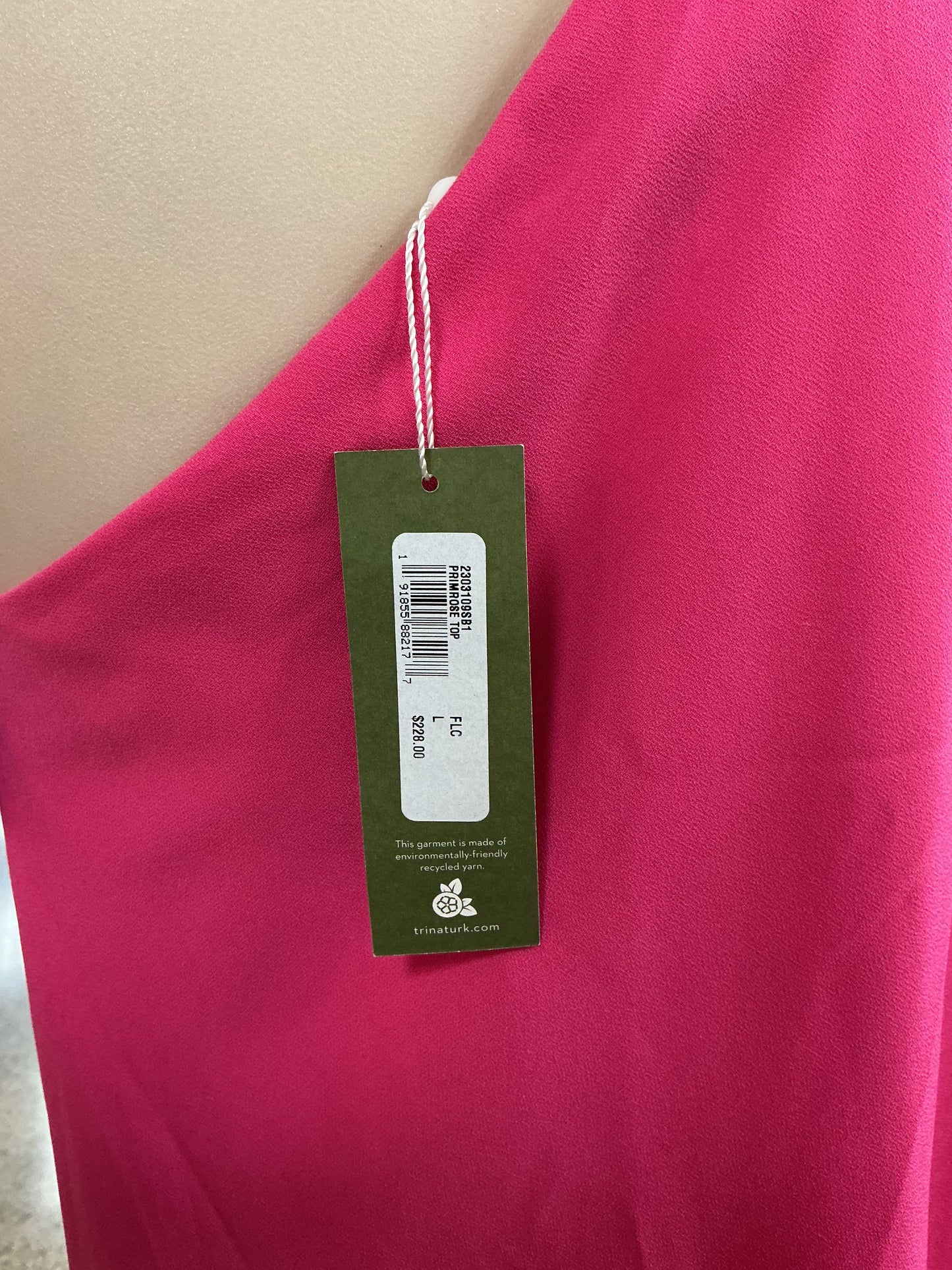 Top Sleeveless By Trina Turk In Pink, Size:L