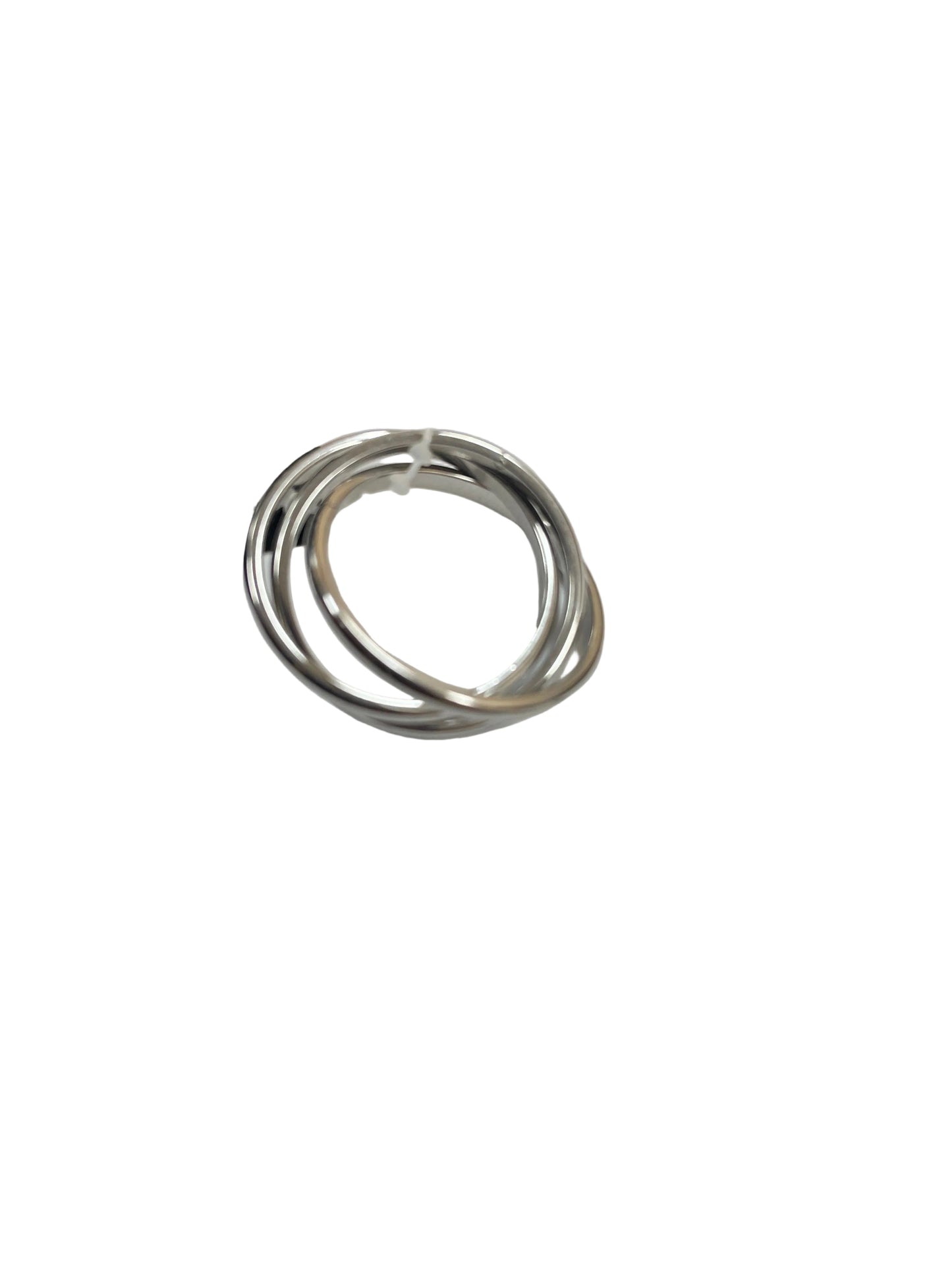 Ring Band By Clothes Mentor In Silver