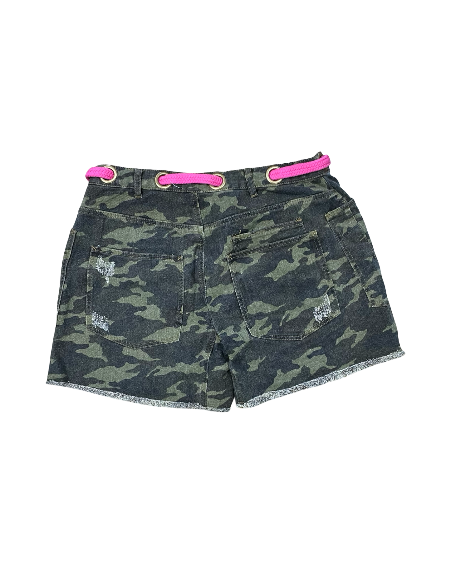 Shorts By Bibi In Camouflage Print, Size:16