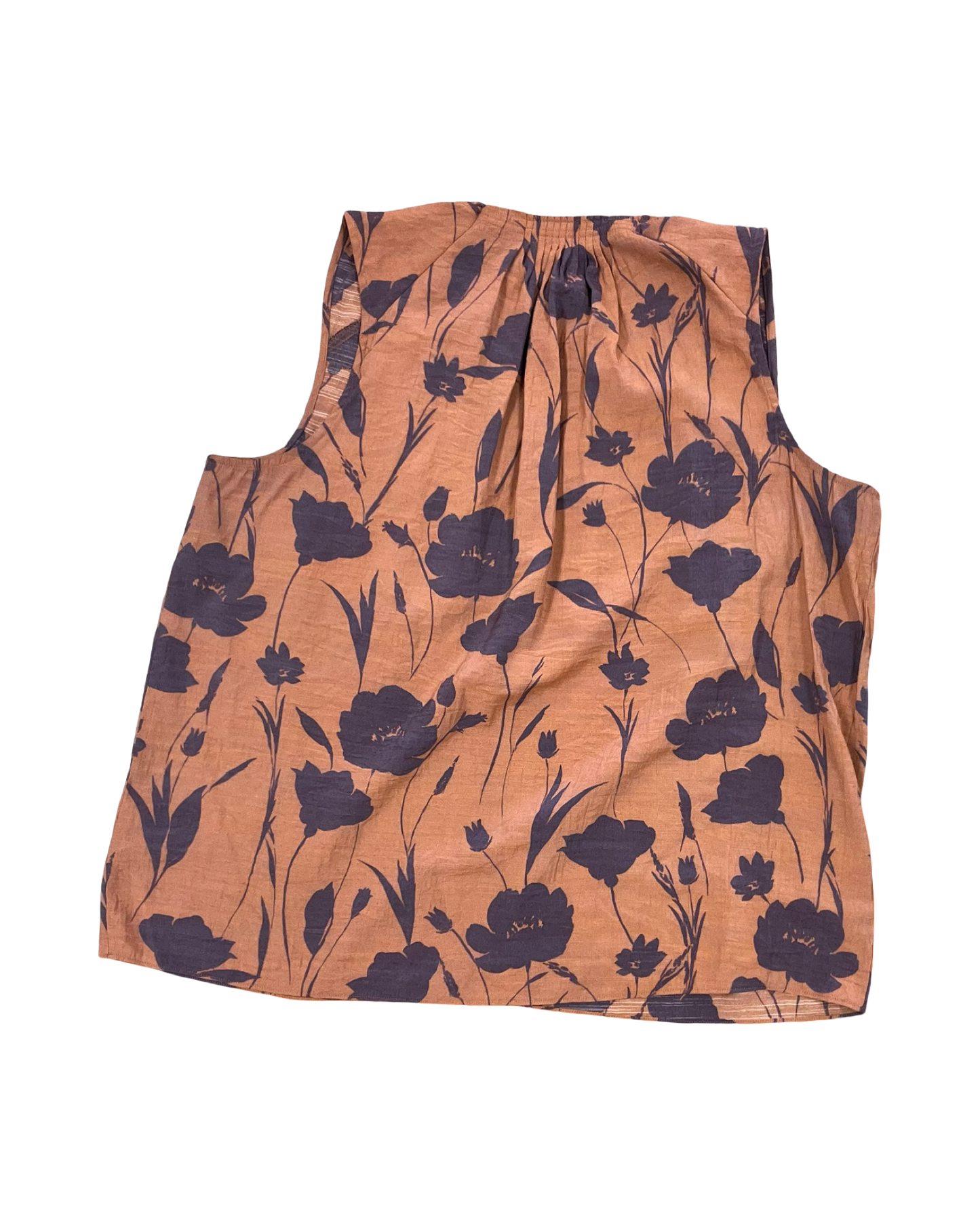 Top Sleeveless By Simply Vera In Orange & Purple, Size:Xl