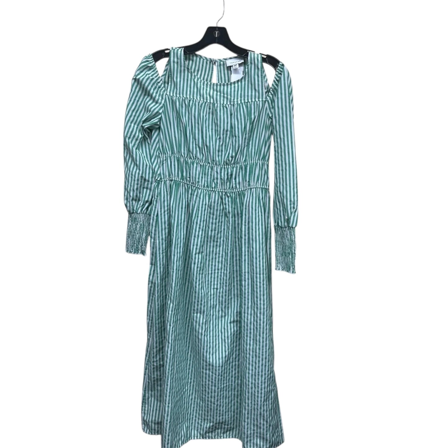 Dress Casual Maxi By Top Shop In Green, Size: 4