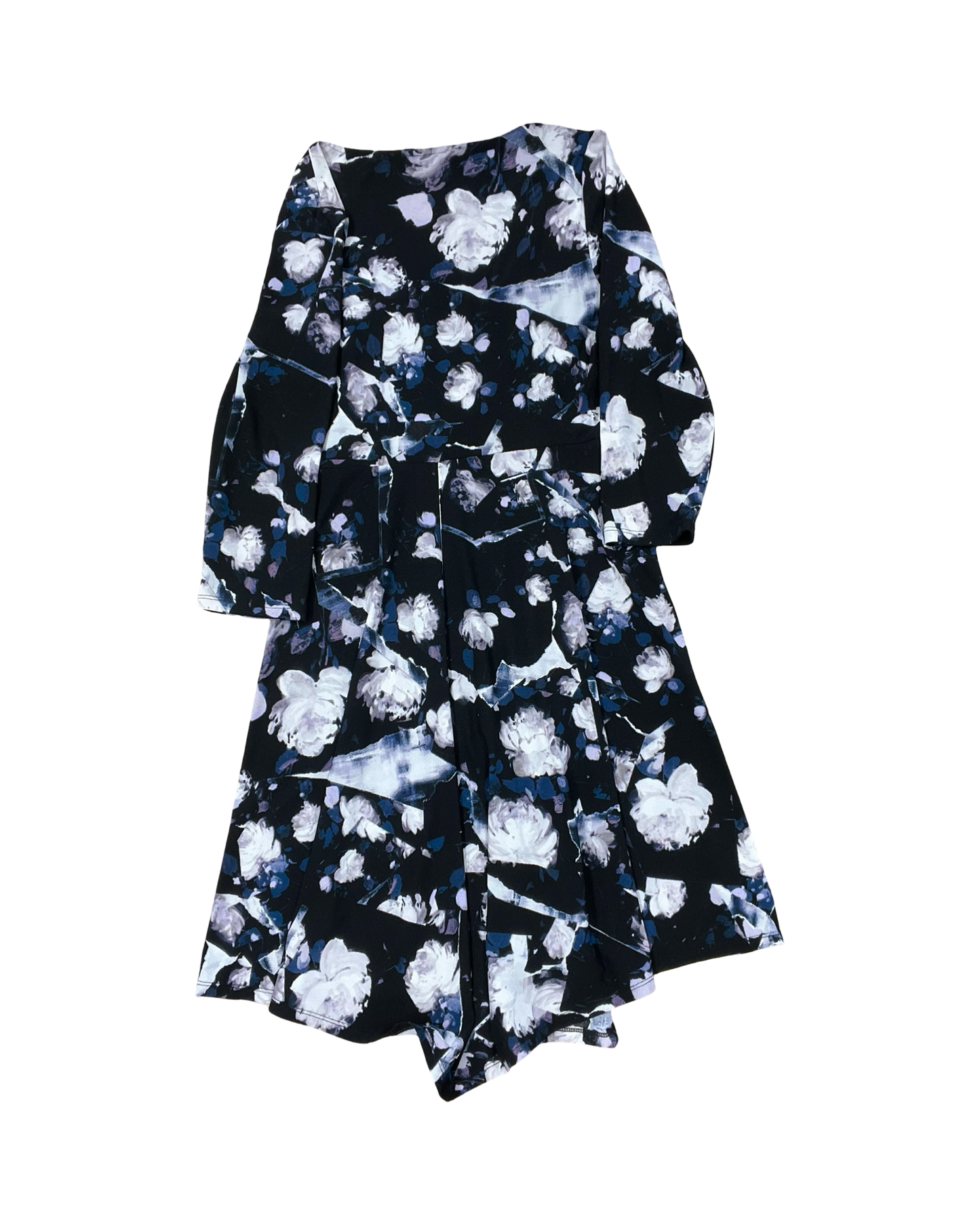 Dress Work By Simply Vera In Black & Blue, Size:S