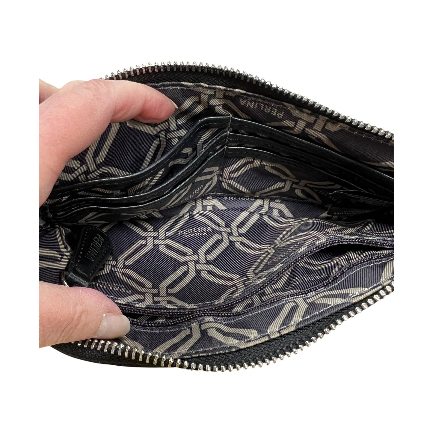 Wristlet By Perlina In Black, Size:Medium