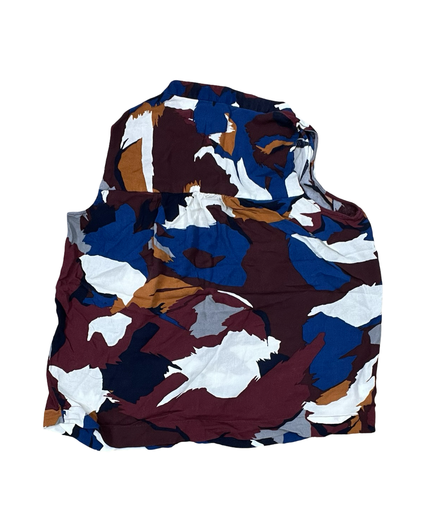 Top Sleeveless By Loft In Maroon, Size:L