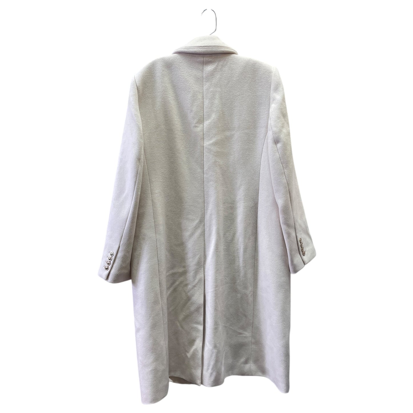 Coat Wool By Ann Taylor In Cream, Size:L