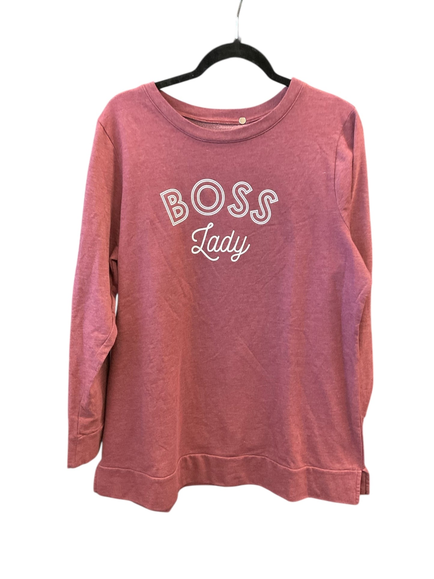 Sweatshirt Crewneck By Lane Bryant In Red, Size:Xl