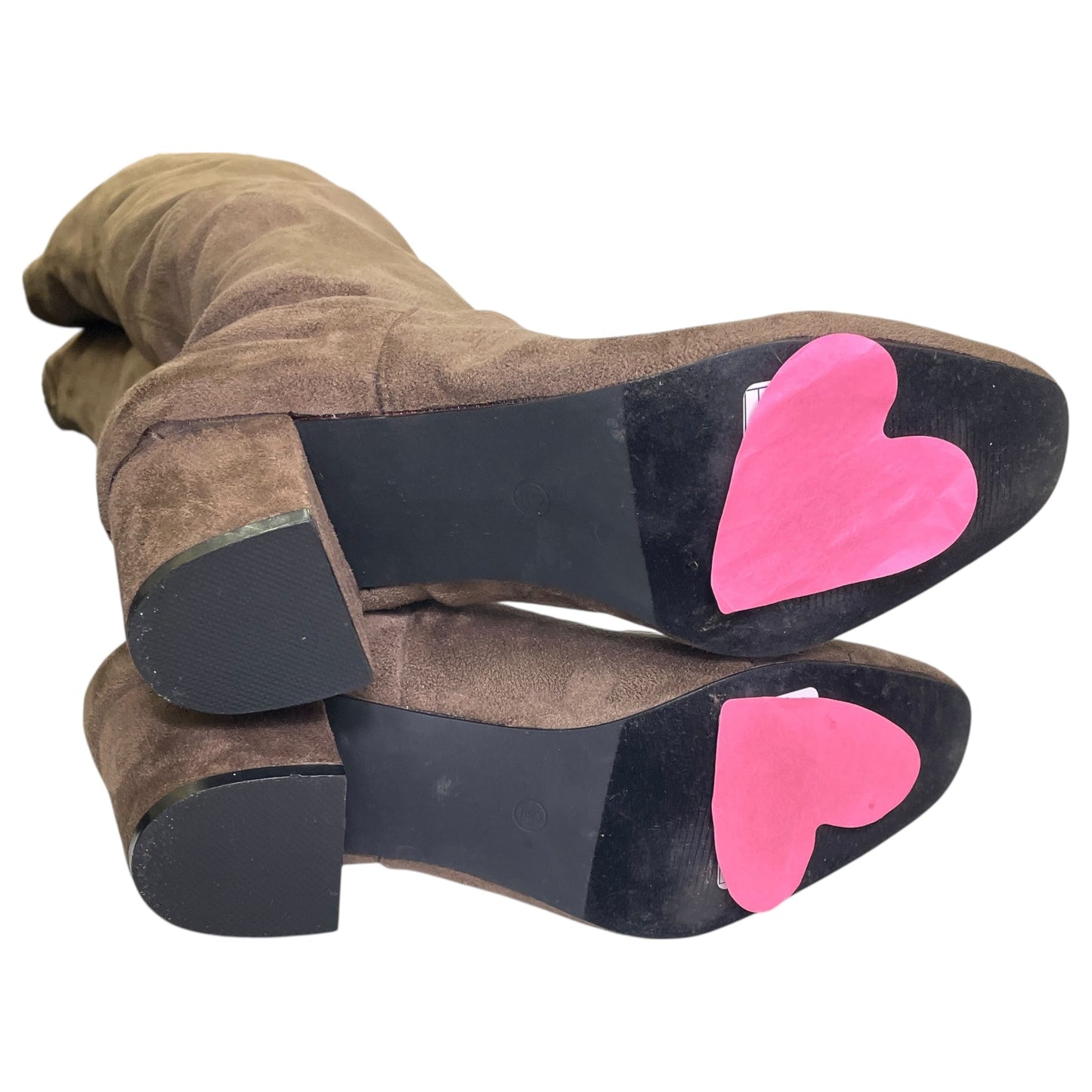 Boots Over-The-Knee Heels By Catherine Malandrino In Brown, Size:9