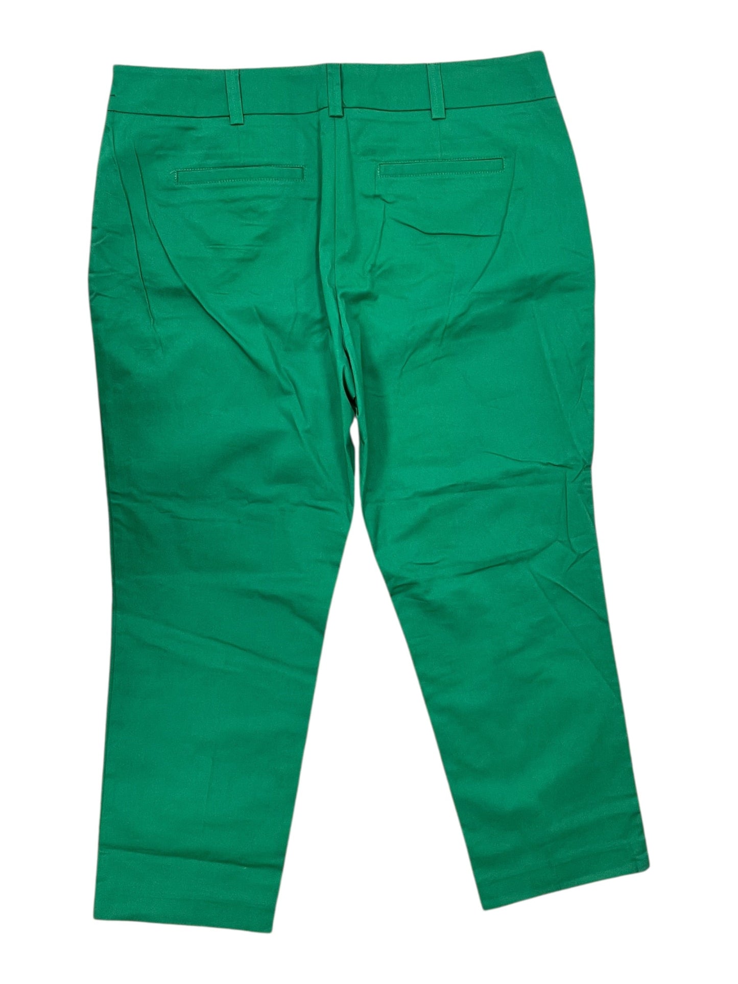 Pants Cropped By Clothes Mentor In Green, Size:14