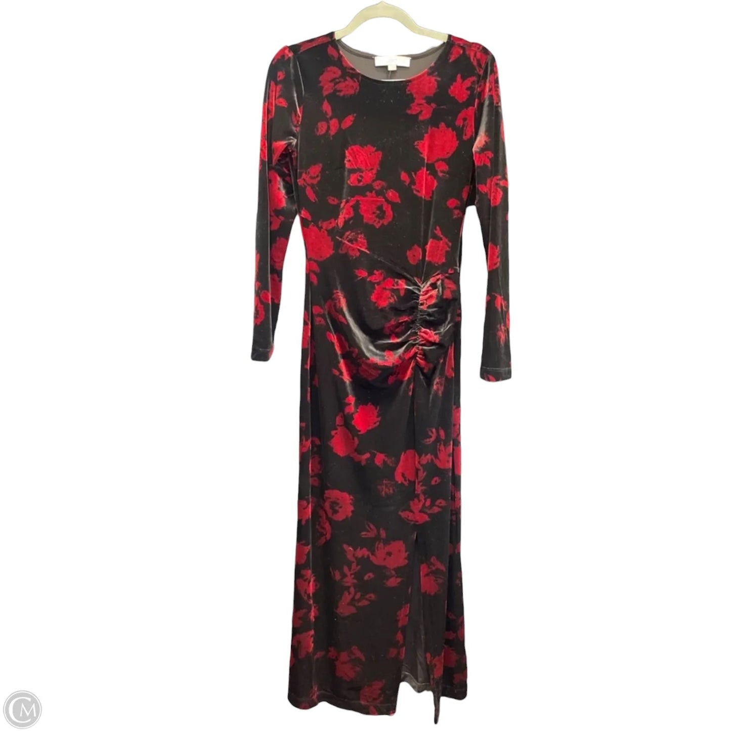 Dress Casual Maxi By Loft In Black & Red, Size: 4