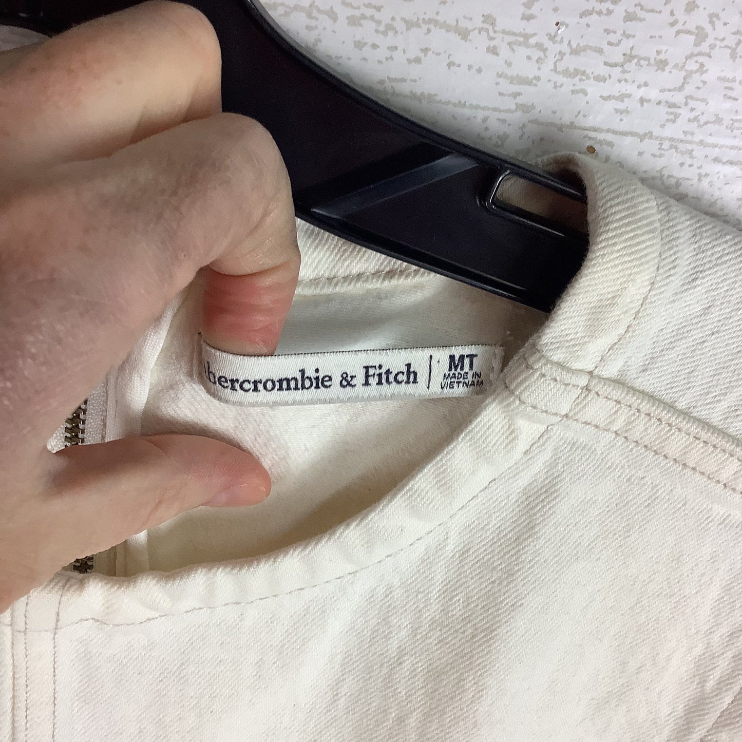 Dress Casual Midi By Abercrombie And Fitch In White, Size: M Tall