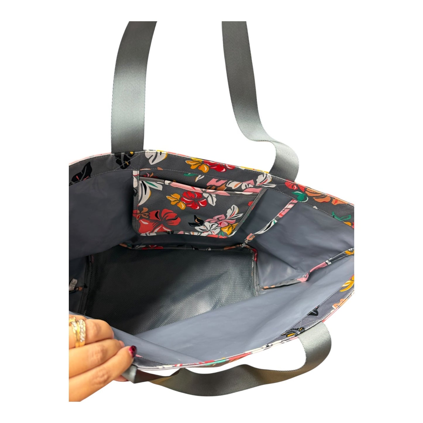 Tote By Vera Bradley In Grey, Size:Large