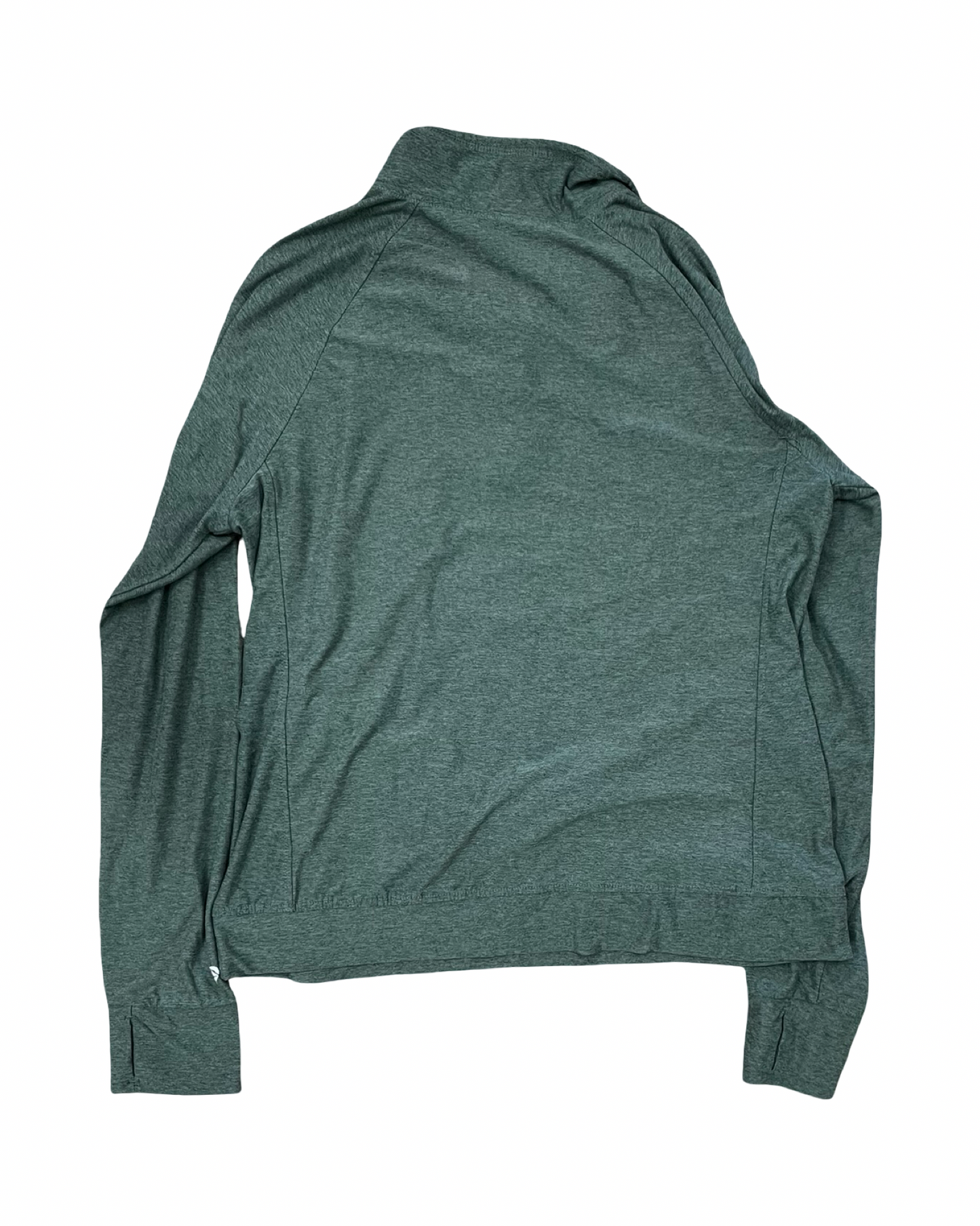 Athletic Top Ls Collar By Colosseum In Green, Size:L