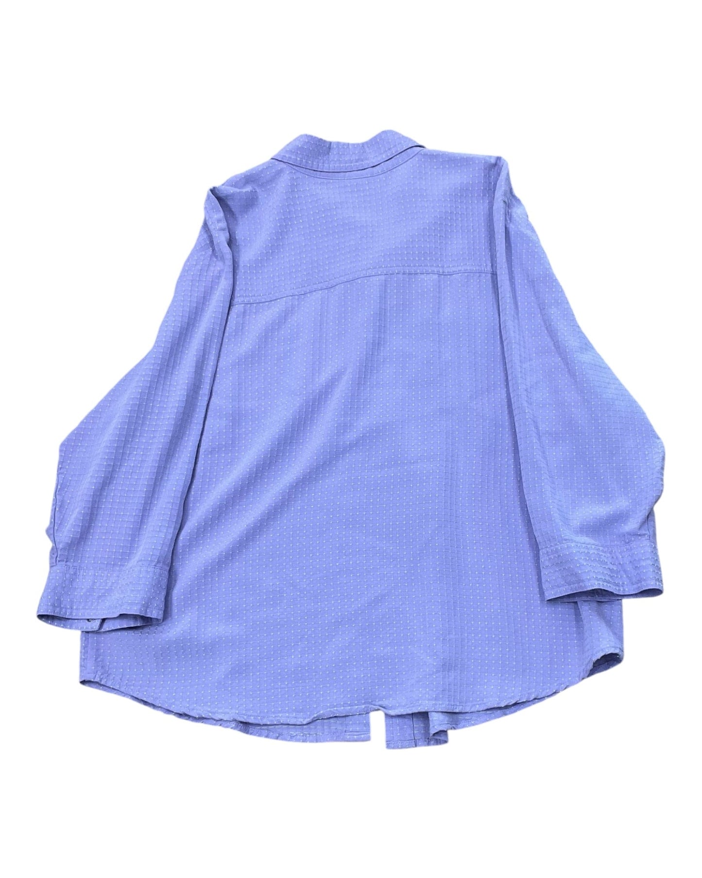 Blouse 3/4 Sleeve By Clothes Mentor In Purple, Size:L
