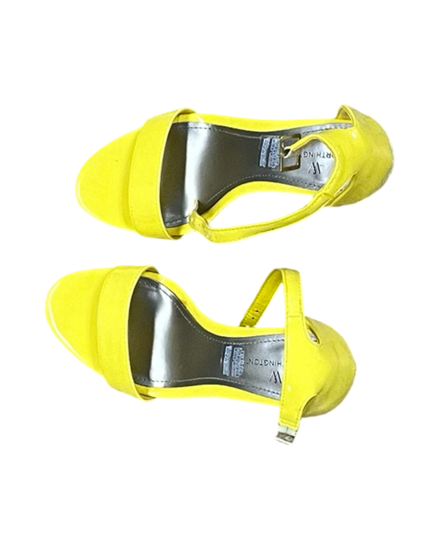 Sandals Heels Block By Worthington In Yellow, Size:6