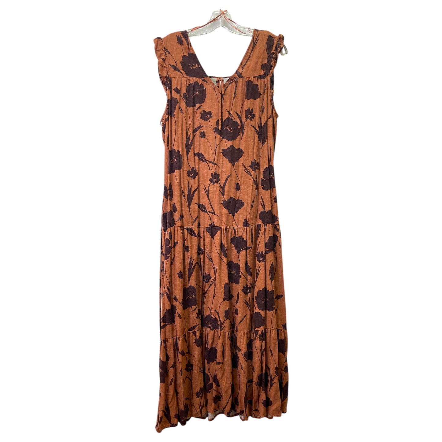 Dress Casual Maxi By Simply Vera In Orange, Size:L