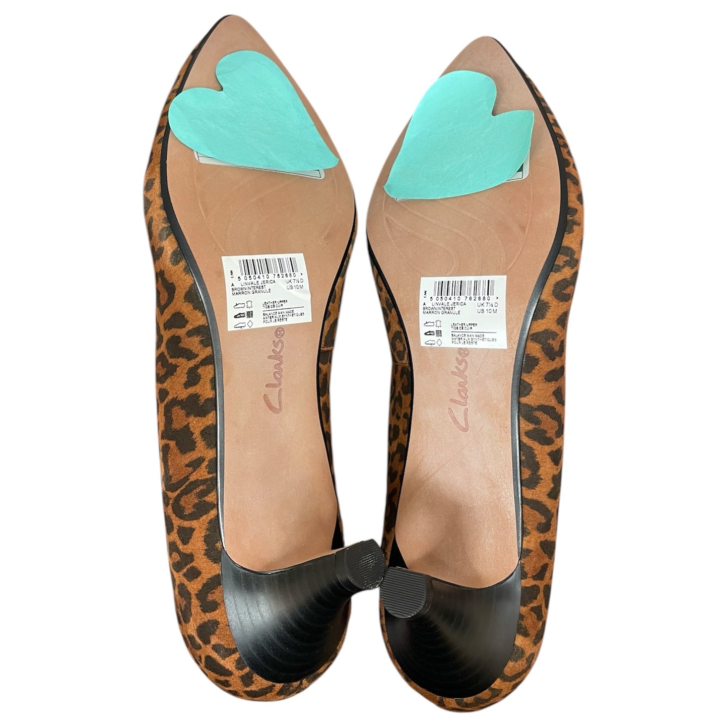 Shoes Heels Kitten By Clarks In Animal Print, Size:10