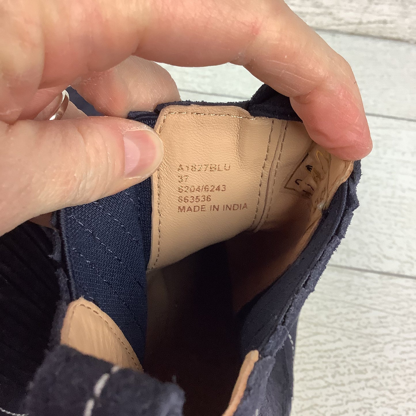 Boots Ankle Flats By Boden In Navy, Size: 37