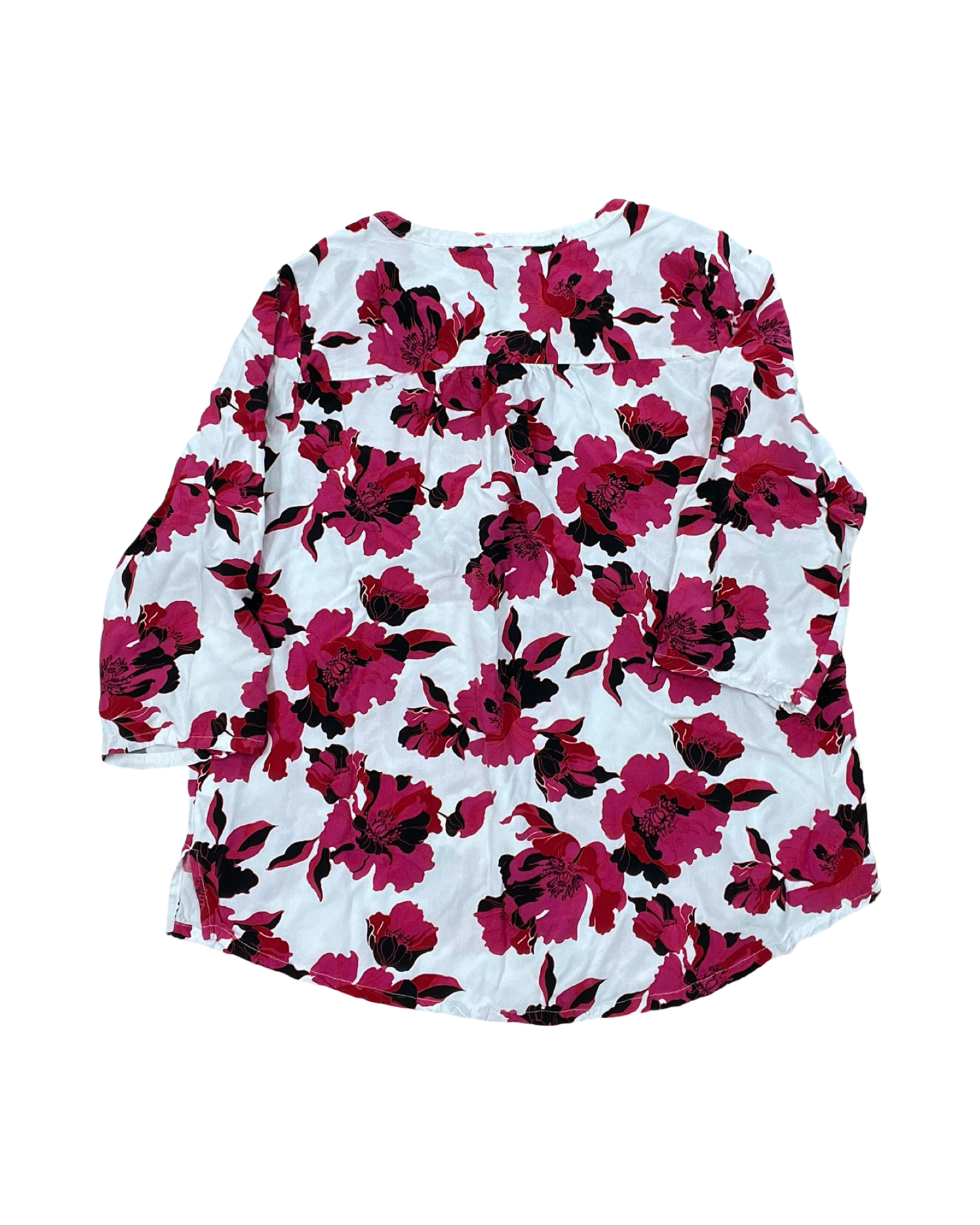 Top Ls By Liz Claiborne In Pink & White, Size:L