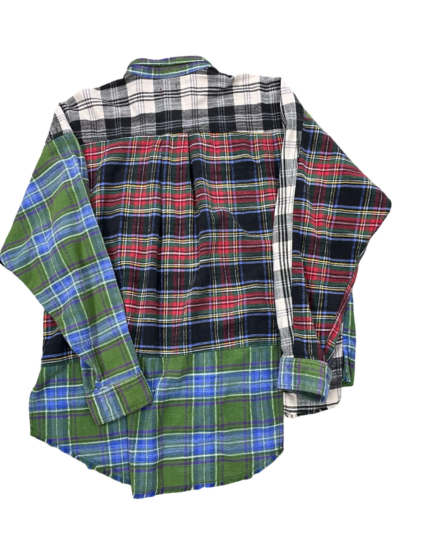 Blouse Ls By Bdg In Green & Red, Size:M