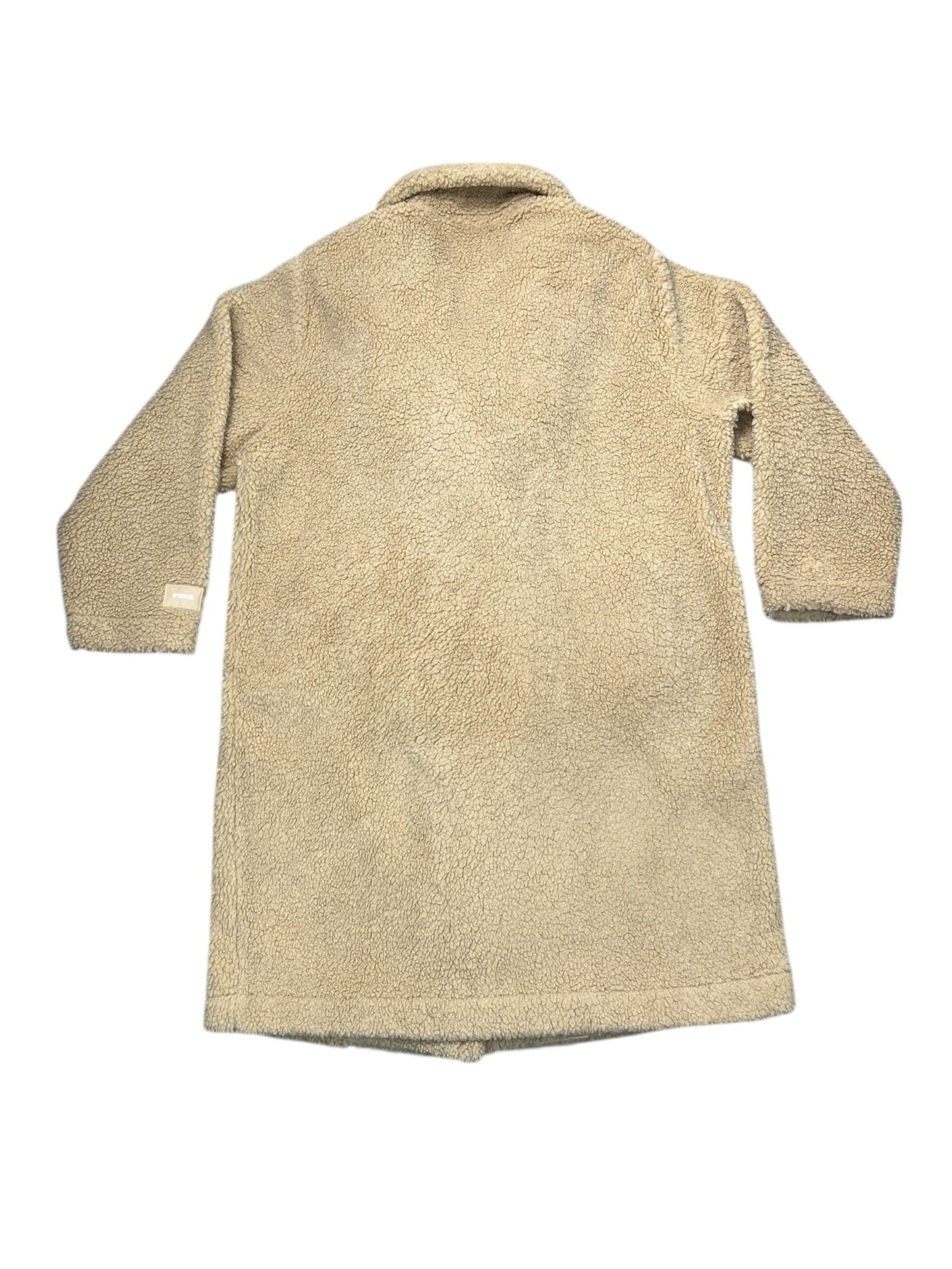 Coat Faux Fur & Sherpa By Pink In Tan, Size:Xl