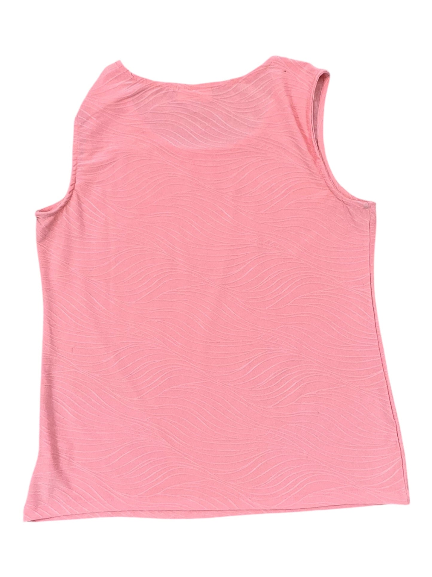 Top Sleeveless By Jm Collections In Coral, Size:L
