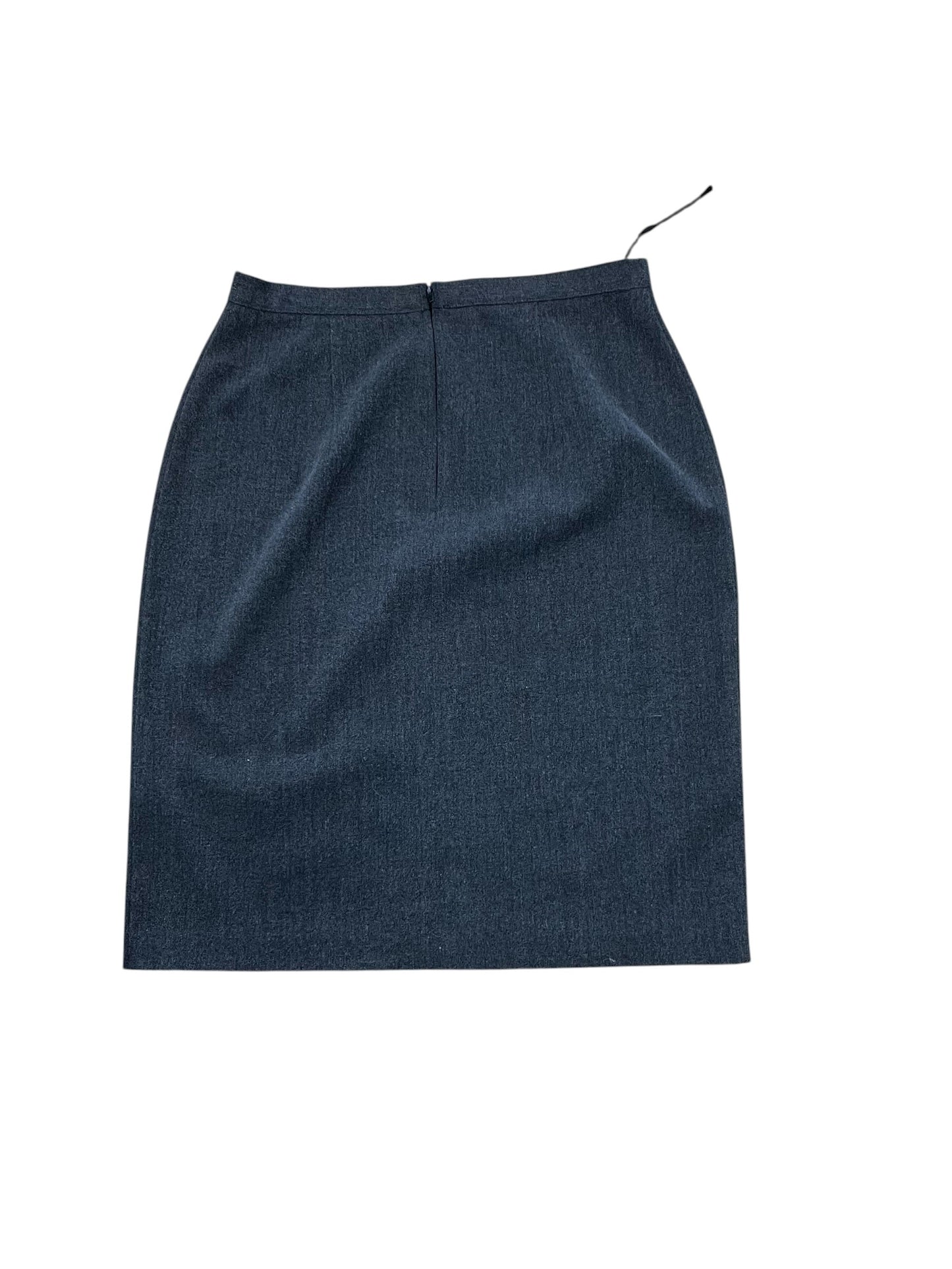 Skirt Midi By Dressbarn In Grey, Size:M
